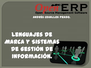 Andrés Cevallos Prado. Lenguajes de Marca y Sistemas de Gestión de Información. 