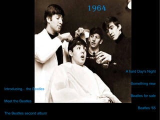 Introducing... the Beatles Meet the Beatles  The Beatles second album 1964 A hard Day's Night Something new Beatles for sale Beatles '65 