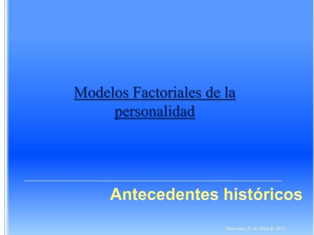 bases biologicas de la personalidad PPT