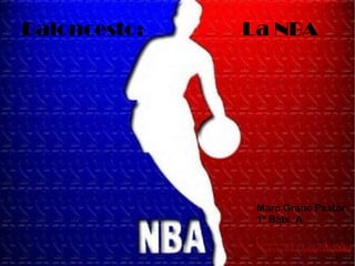 Baloncesto:   La NBA




               Marc Grané Pastor
               1º Batx. A
 