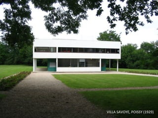 VILLA	
  SAVOYE,	
  POISSY	
  (1929)	
  
 