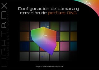 Configuración de cámara y
 creación de perfiles DNG




       Alejandro Novoa 2012 / lightbox
 