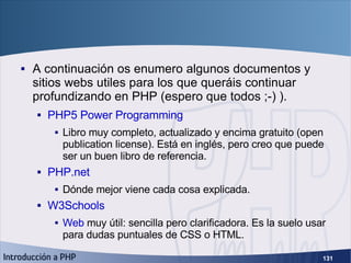 ¿Por dónde continuar? <ul><li>A continuación os enumero algunos documentos y sitios webs utiles para los que queráis conti...