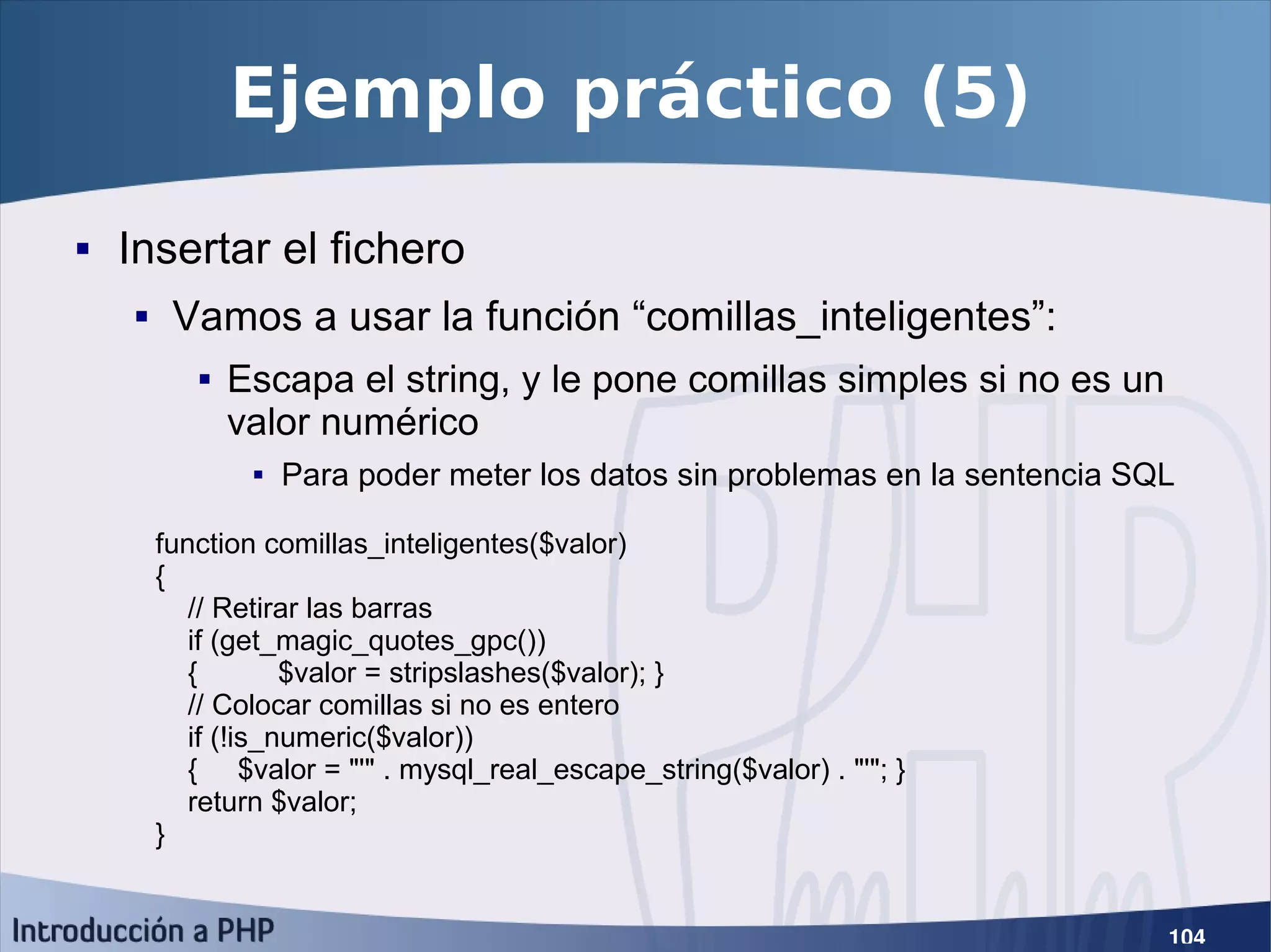 Introducción a PHP5