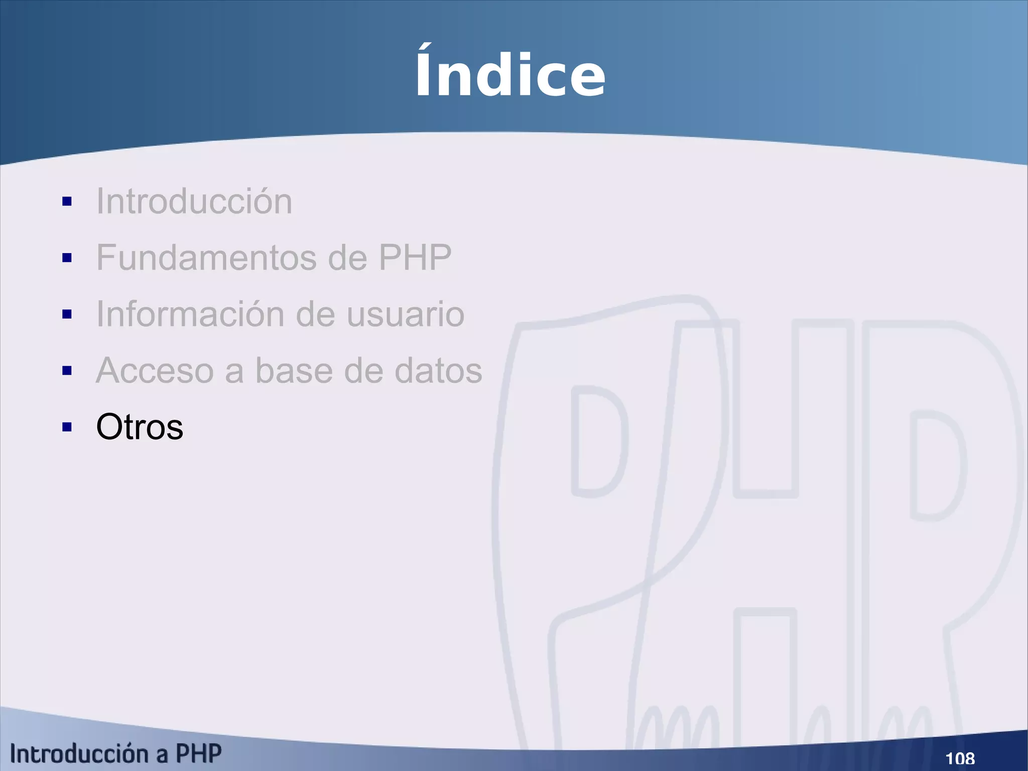 Introducción a PHP5