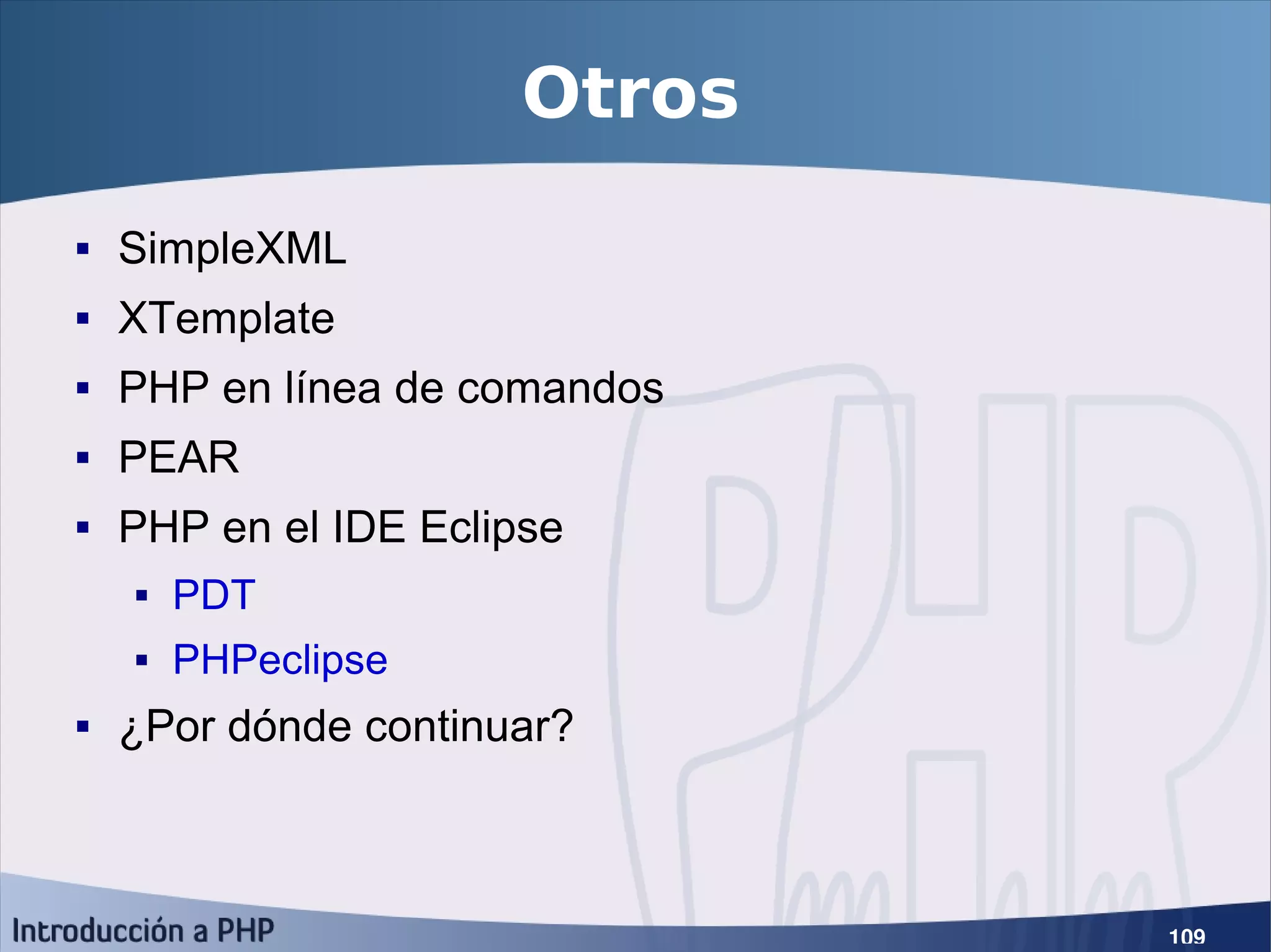 Introducción a PHP5