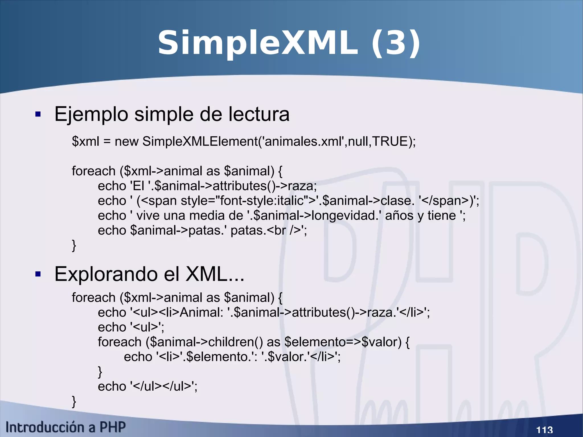 Introducción a PHP5
