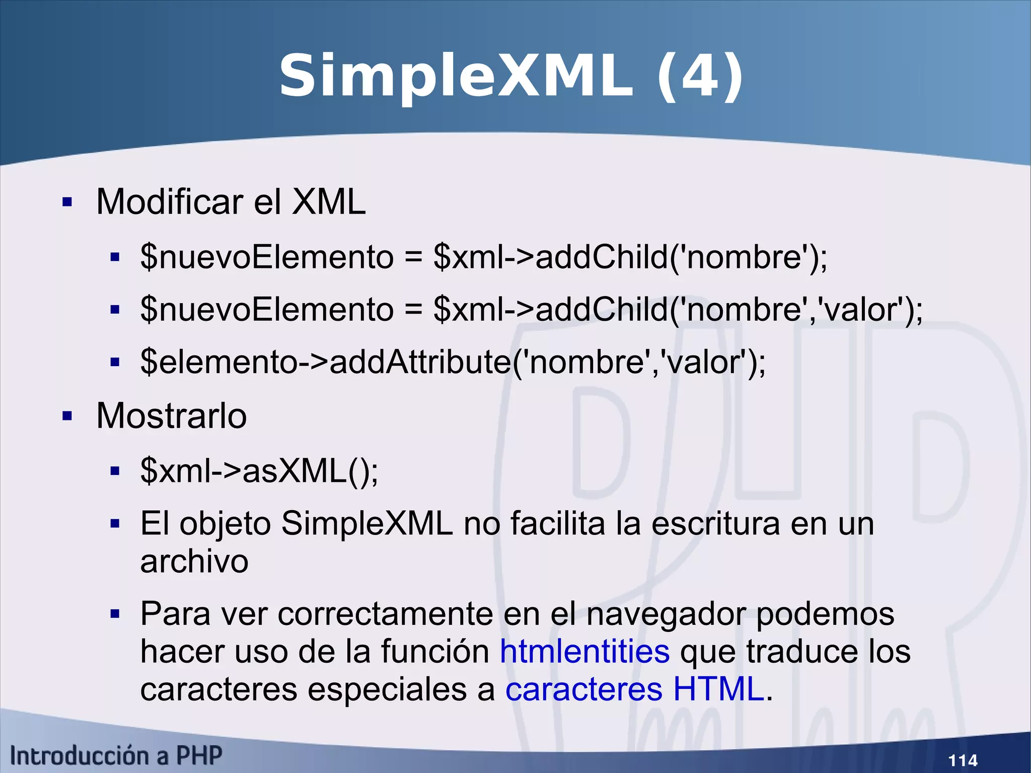 Introducción a PHP5