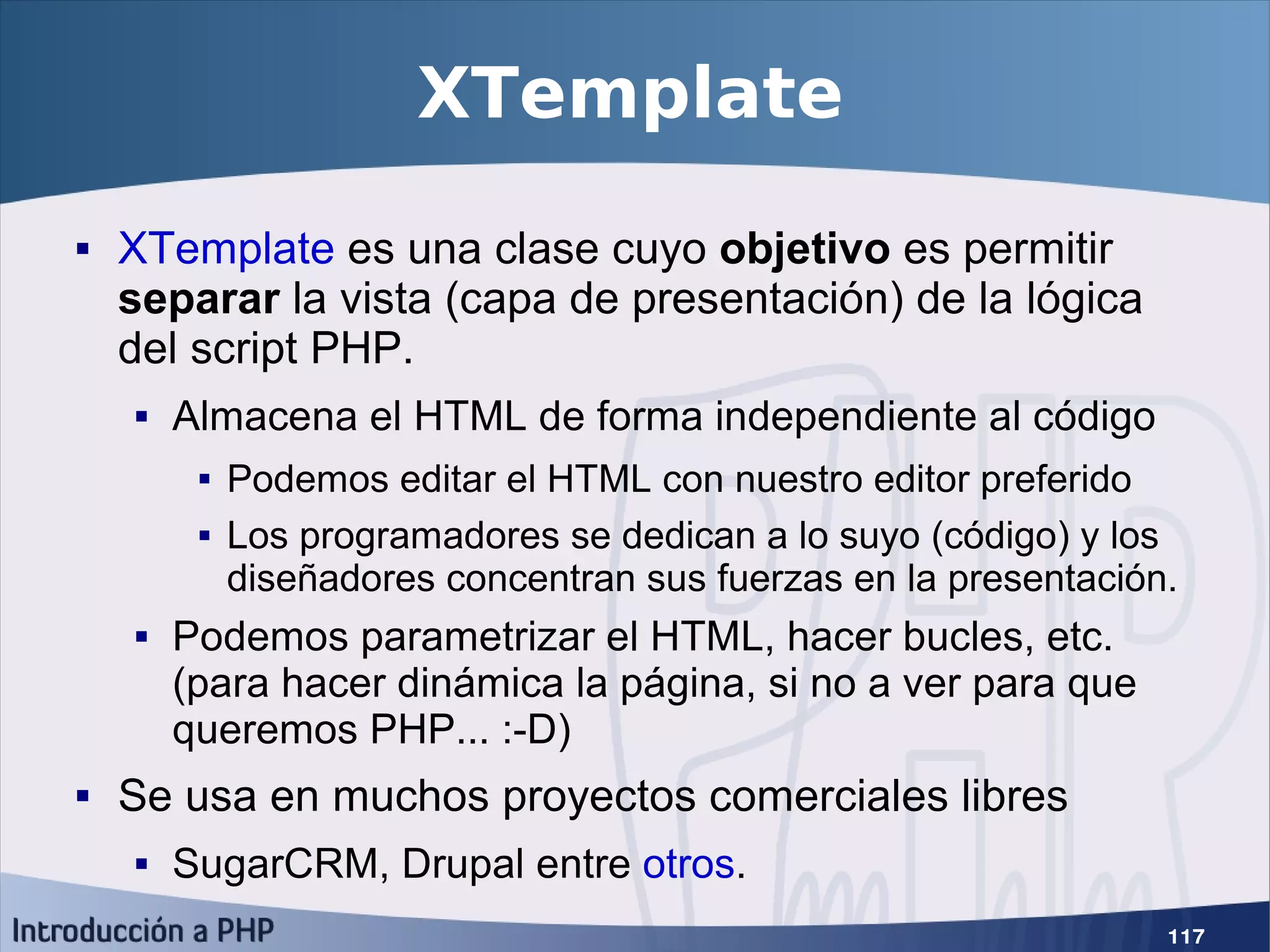 Introducción a PHP5
