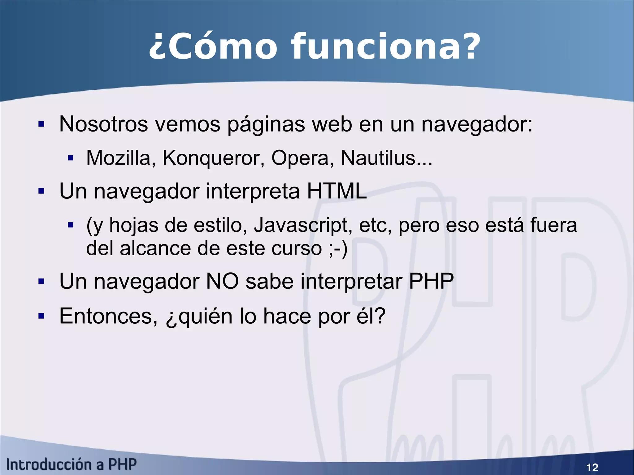 Introducción a PHP5