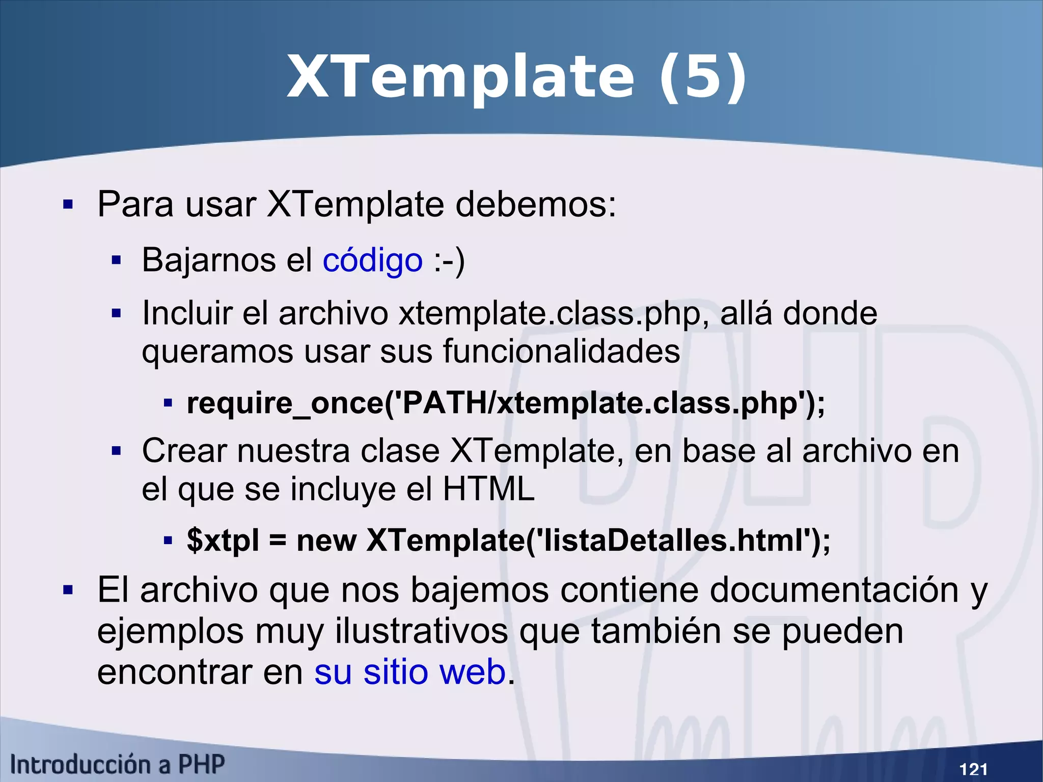 Introducción a PHP5