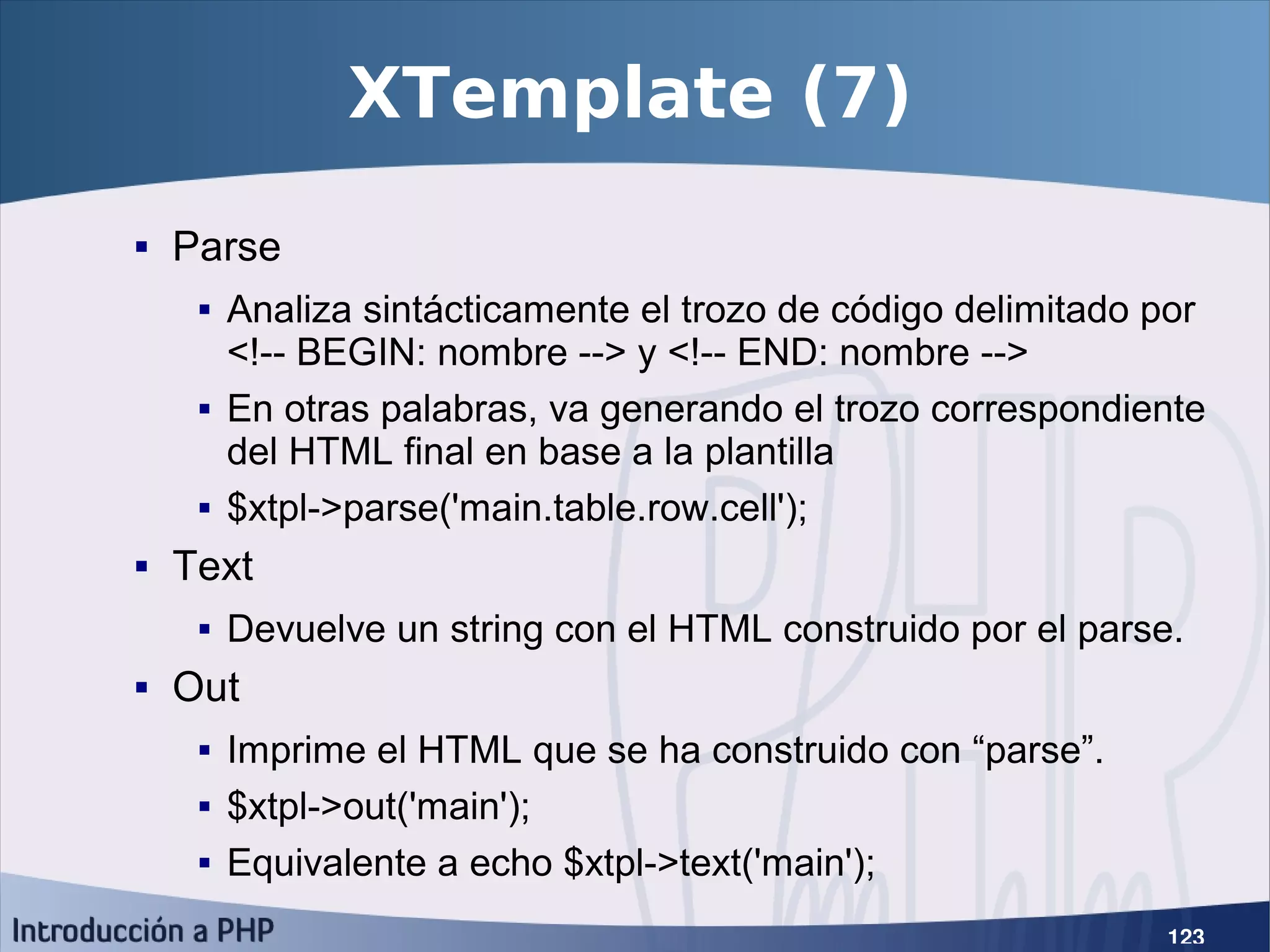 Introducción a PHP5