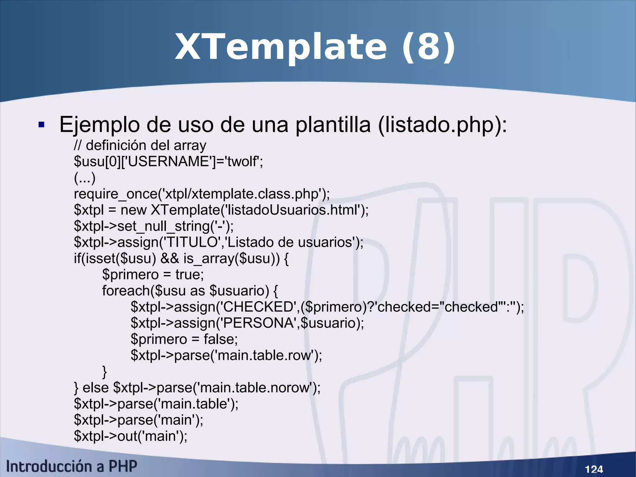 Introducción a PHP5