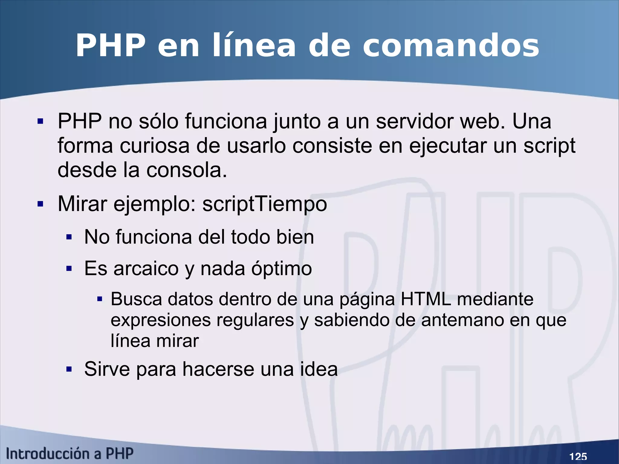 Introducción a PHP5