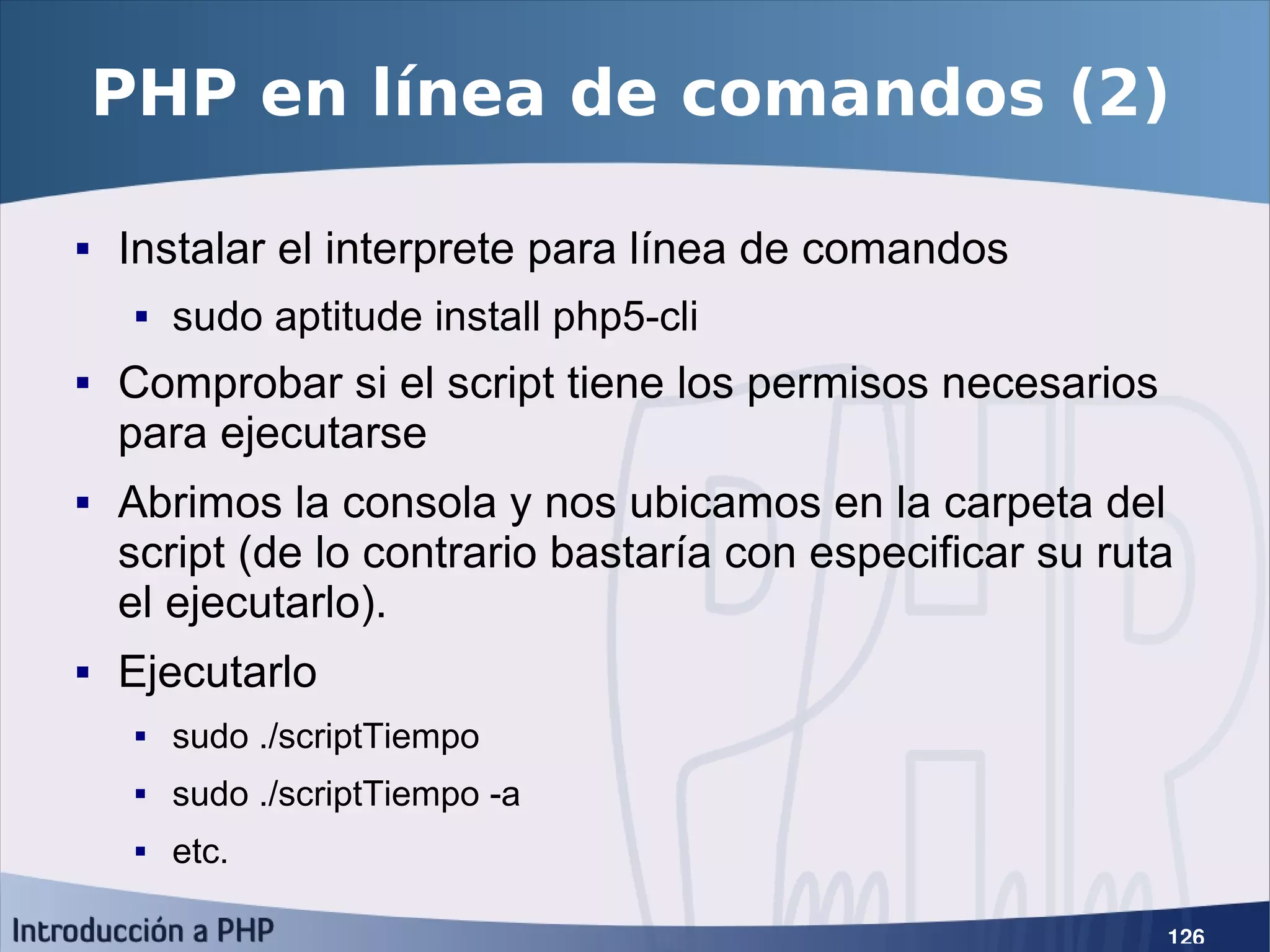 Introducción a PHP5