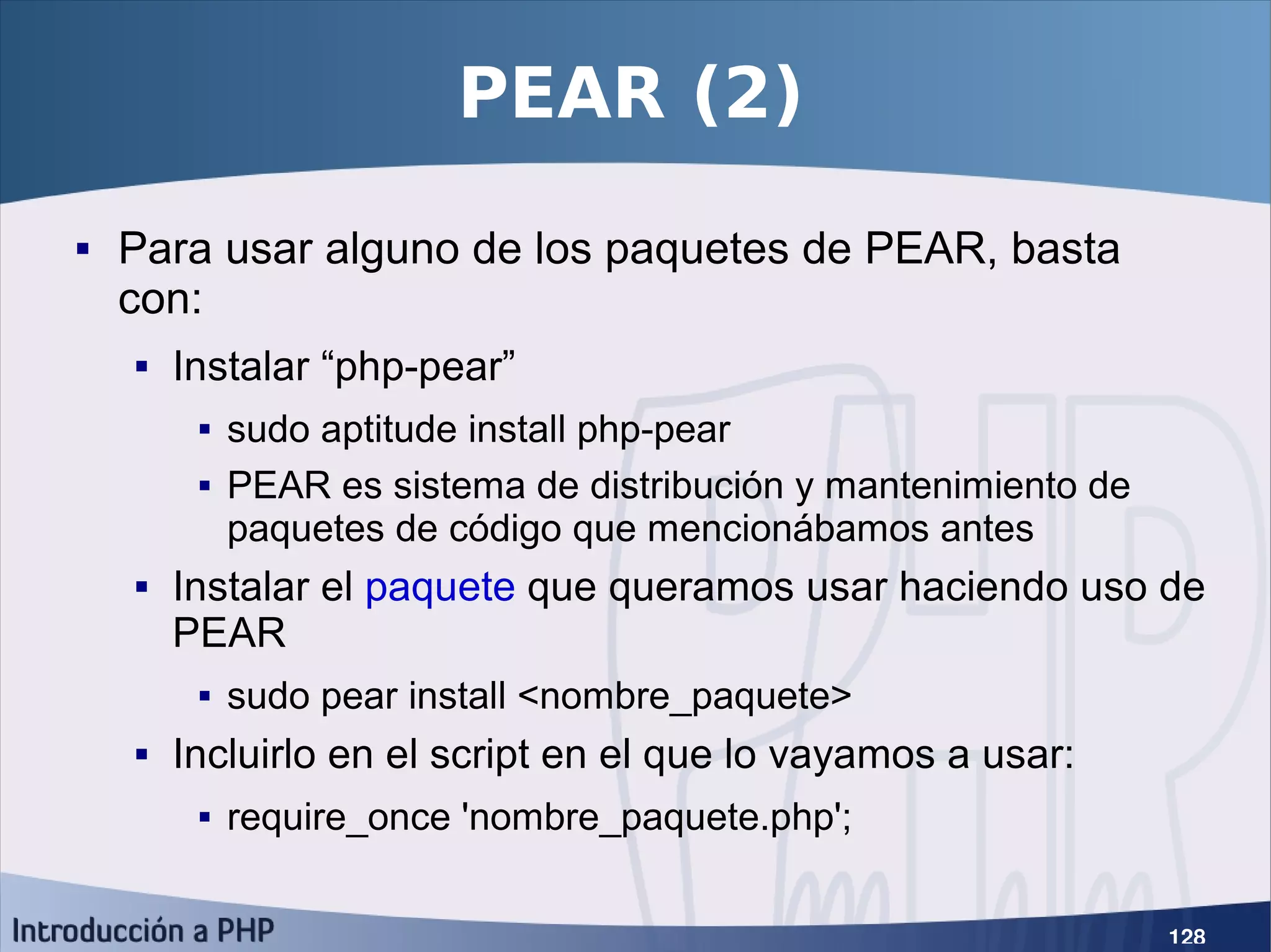Introducción a PHP5