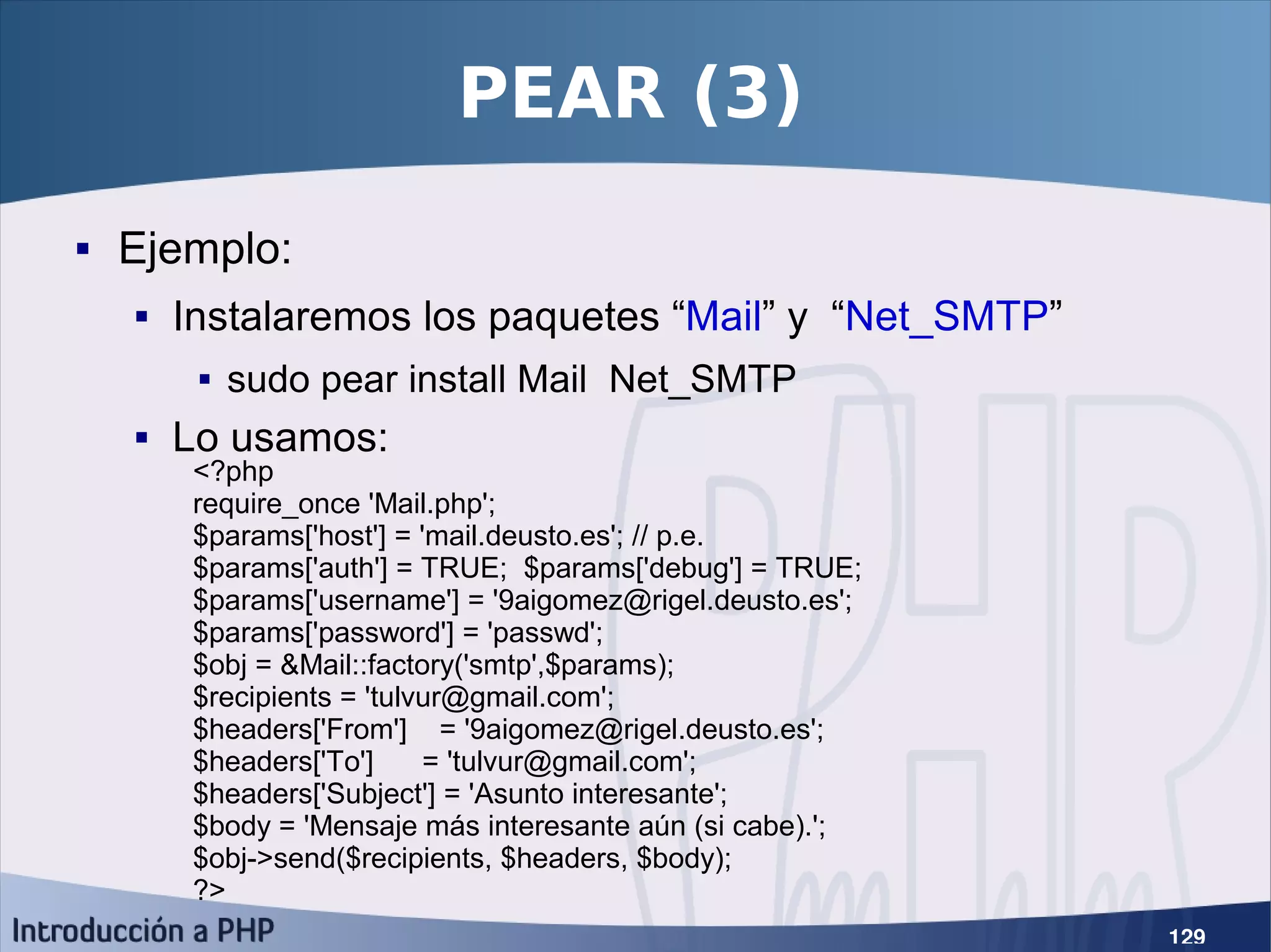 Introducción a PHP5