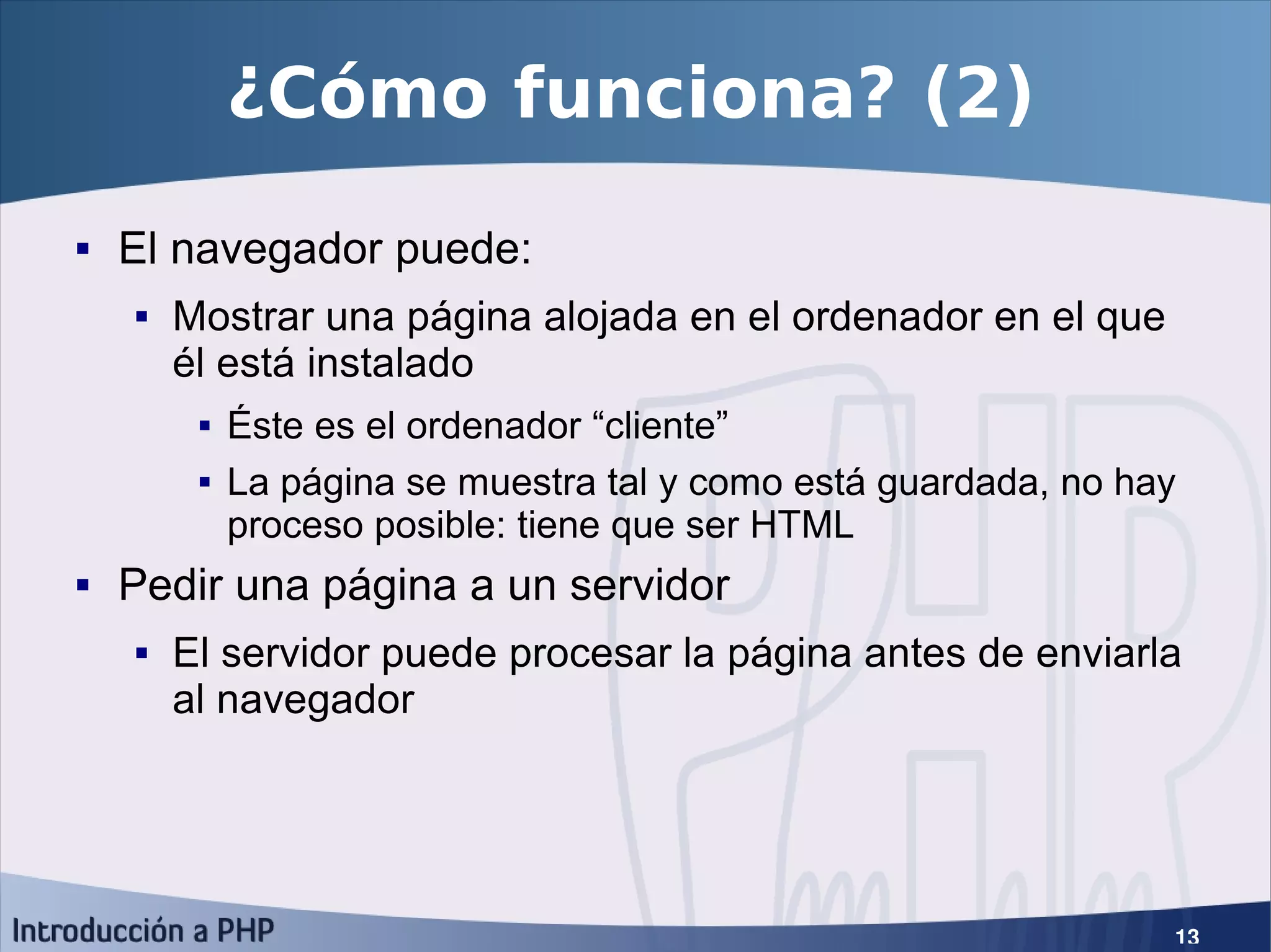 Introducción a PHP5