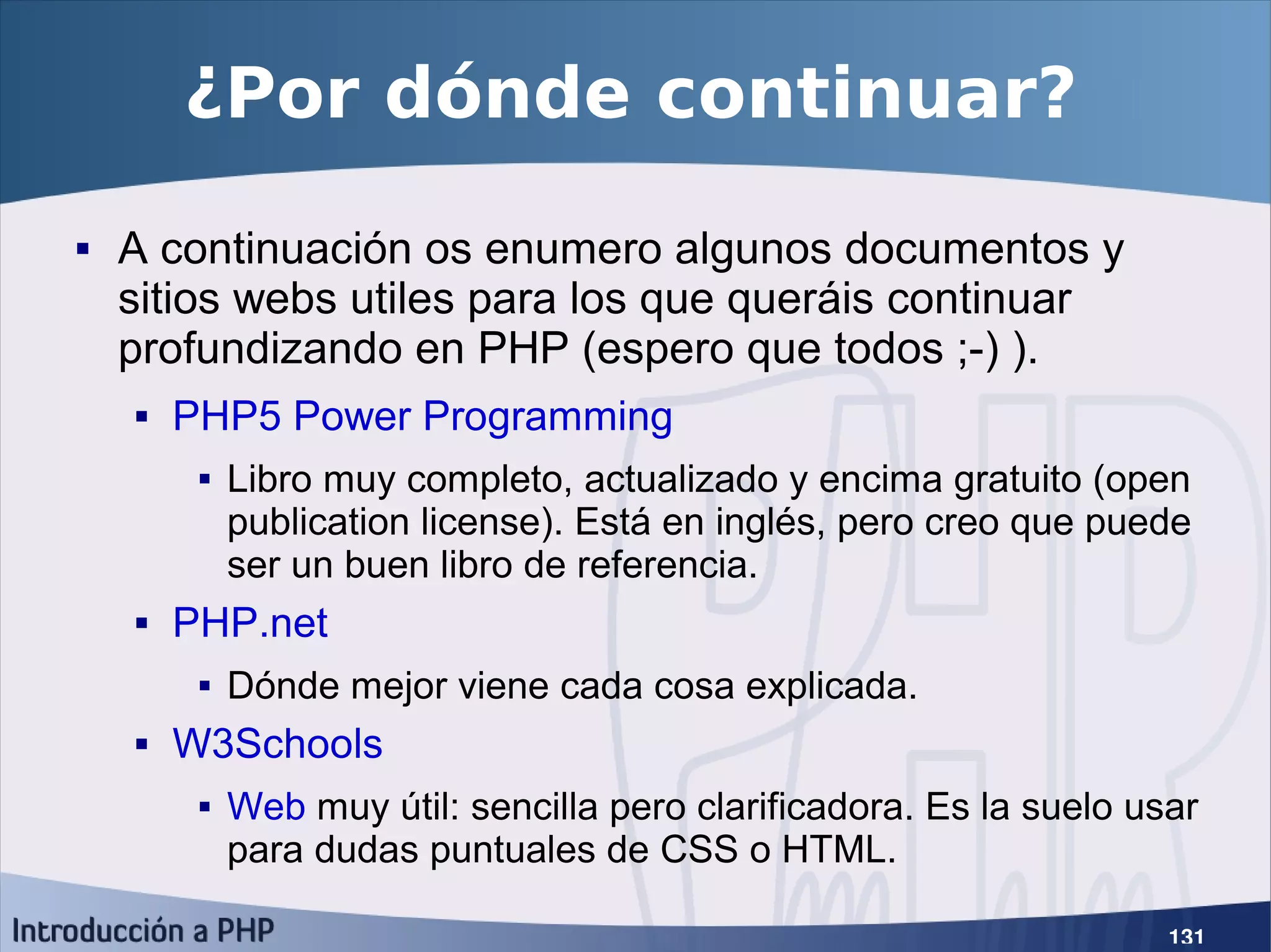 Introducción a PHP5