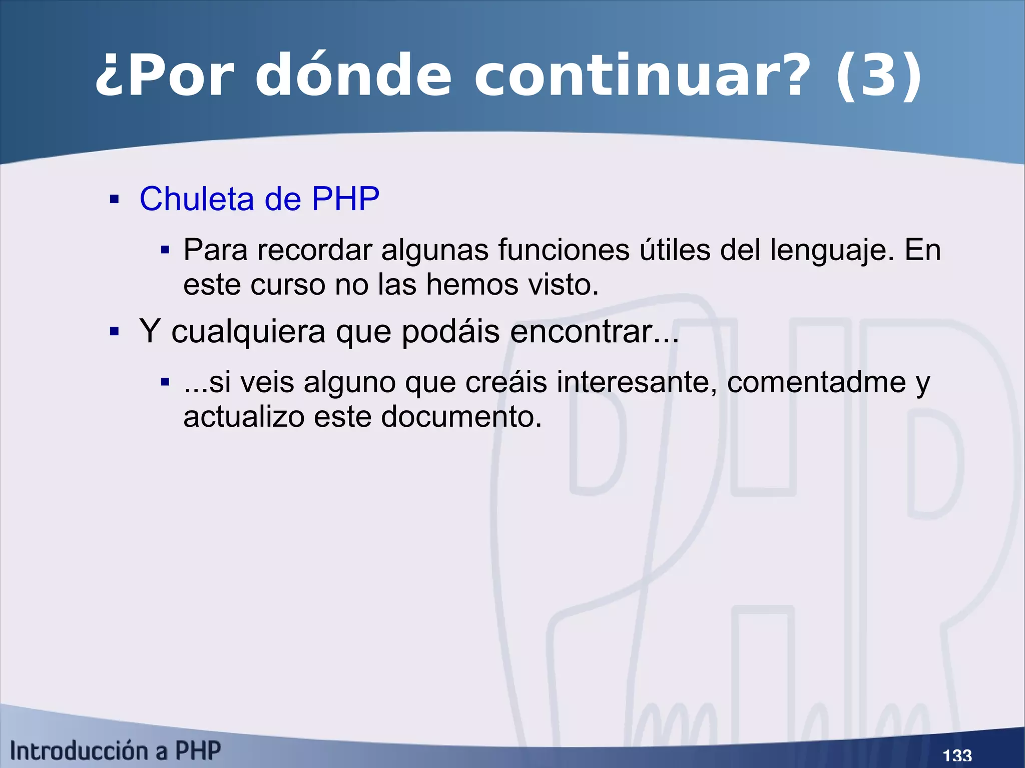 Introducción a PHP5