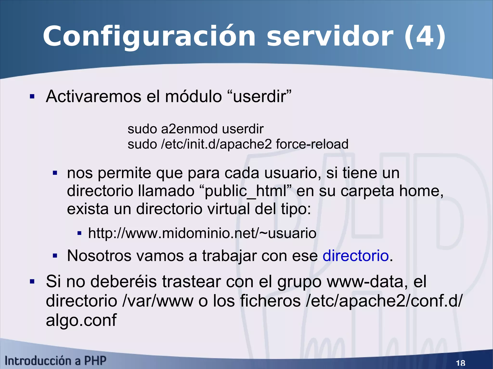 Introducción a PHP5