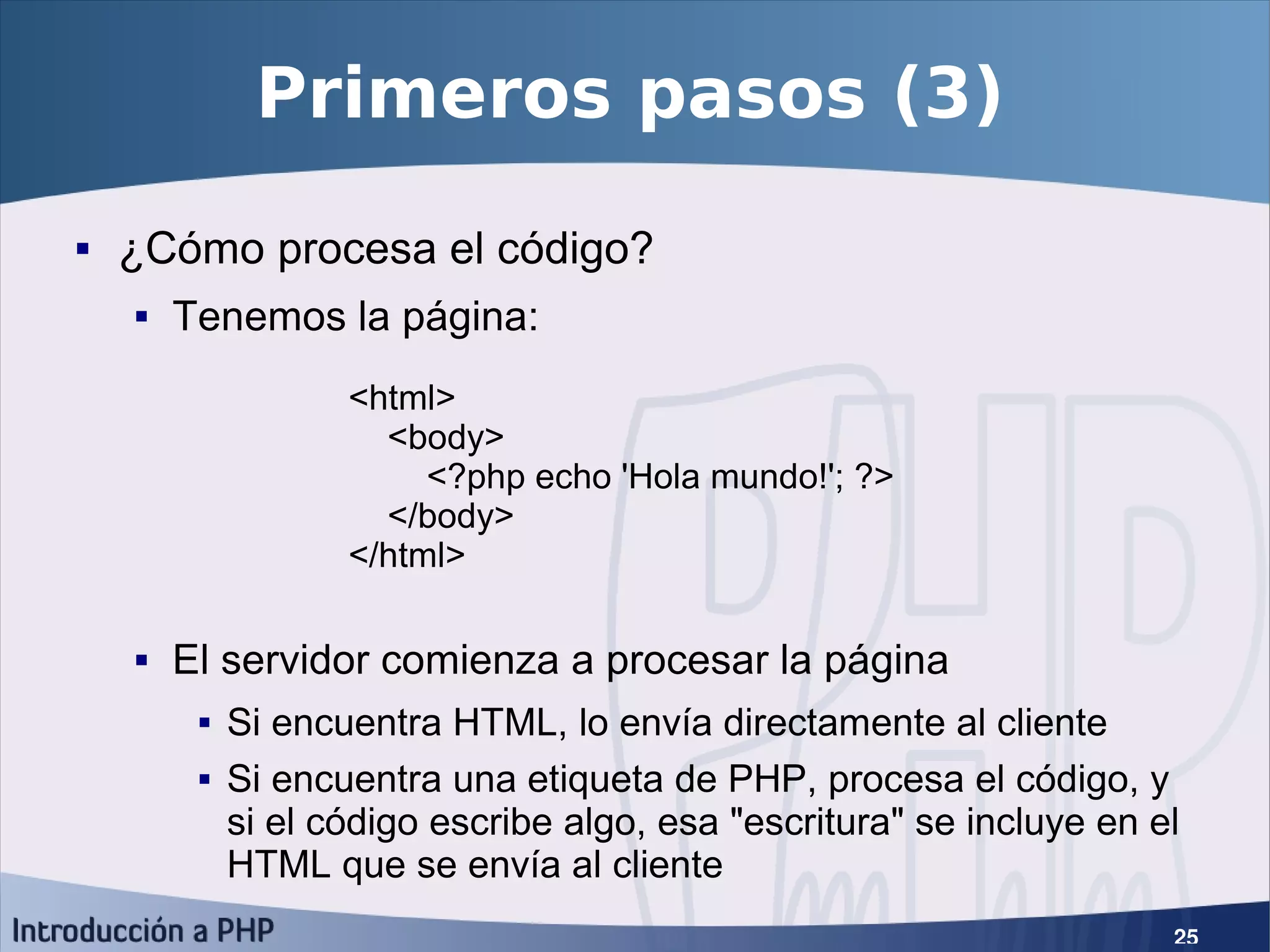 Introducción a PHP5