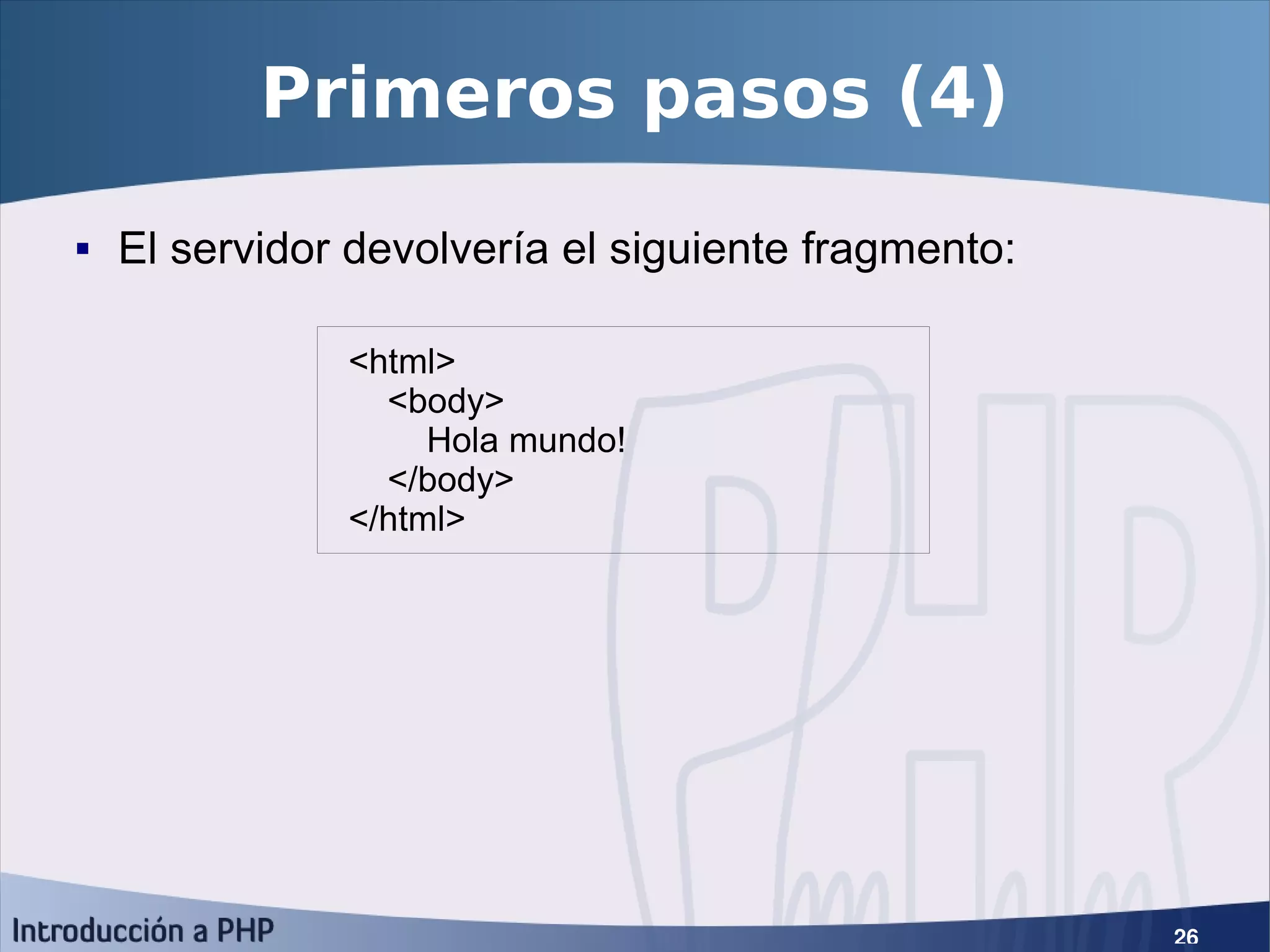 Introducción a PHP5