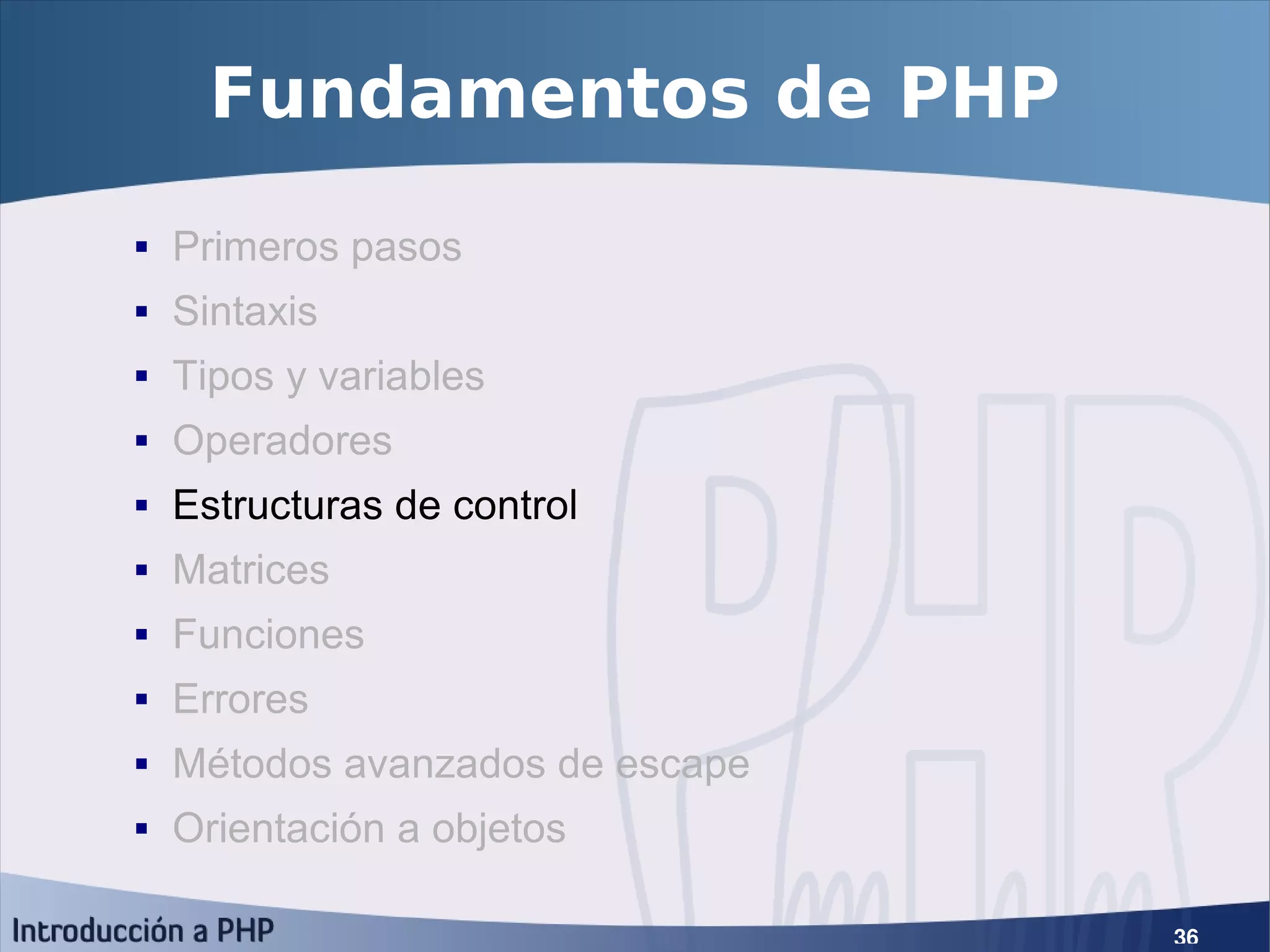 Introducción a PHP5