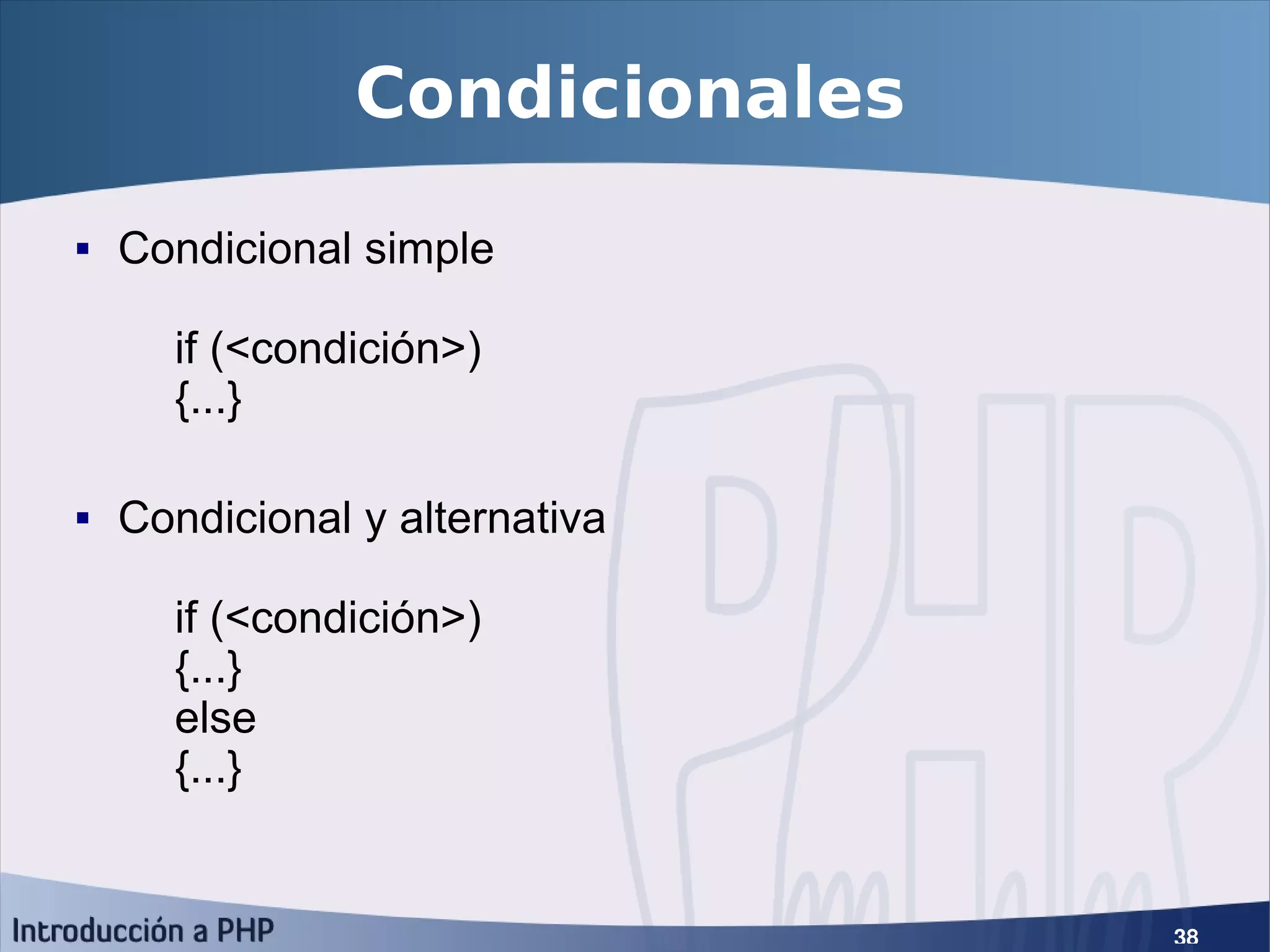 Introducción a PHP5