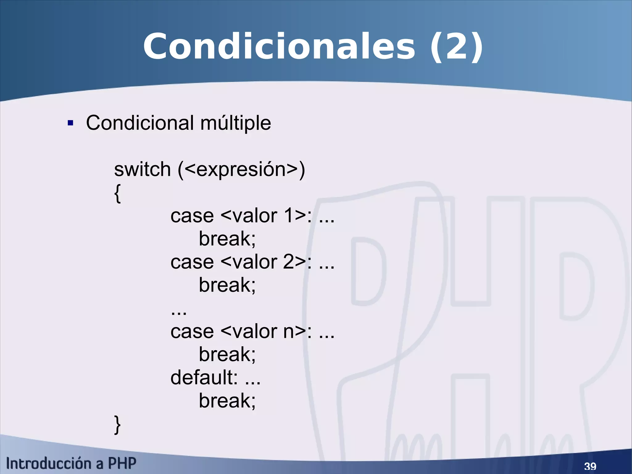 Introducción a PHP5