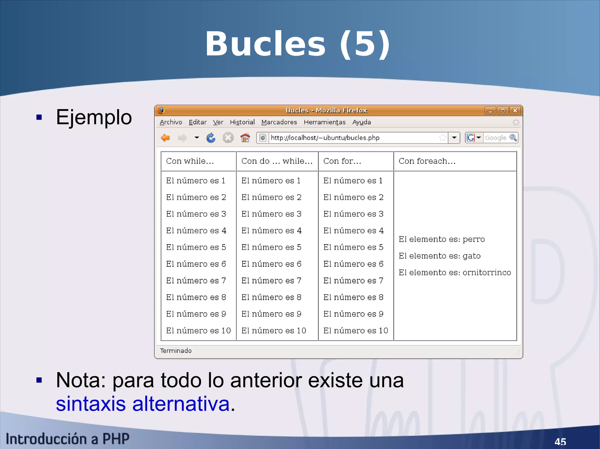 Introducción a PHP5