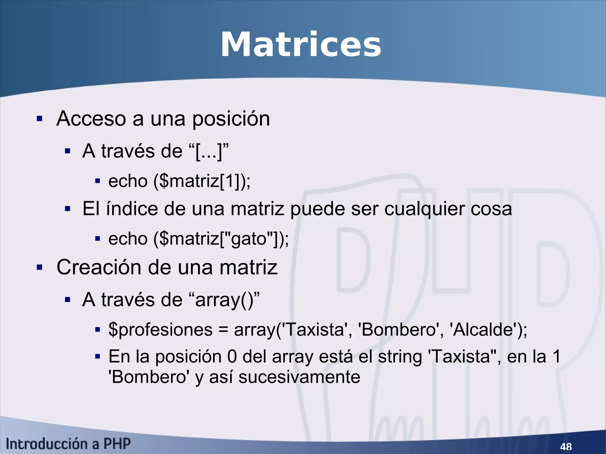 Introducción a PHP5