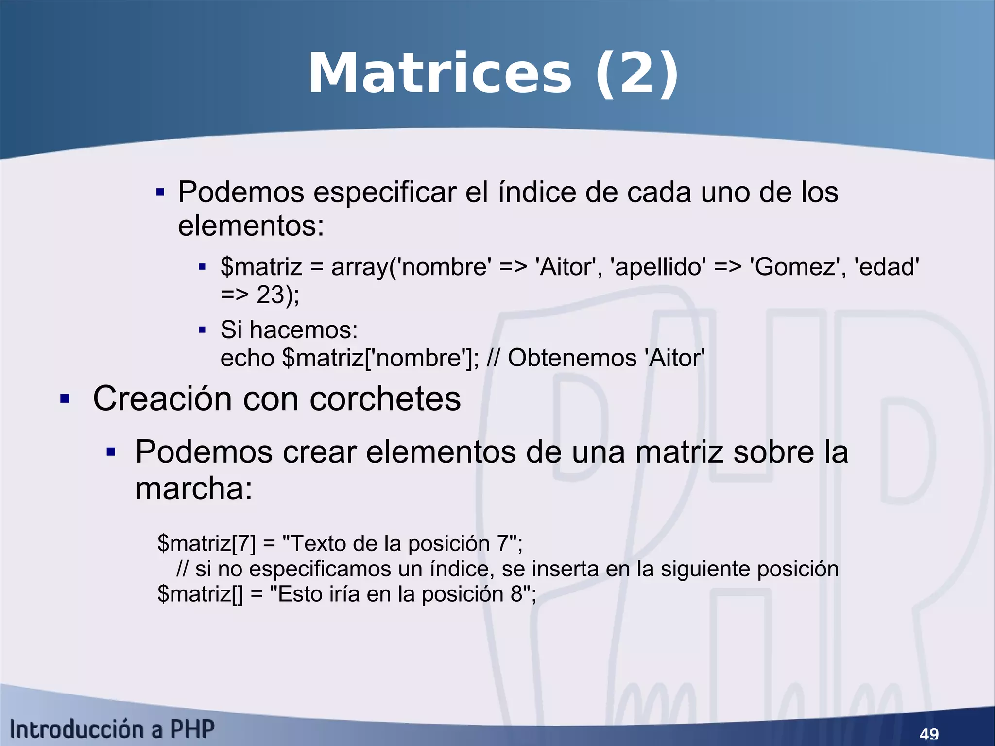 Introducción a PHP5