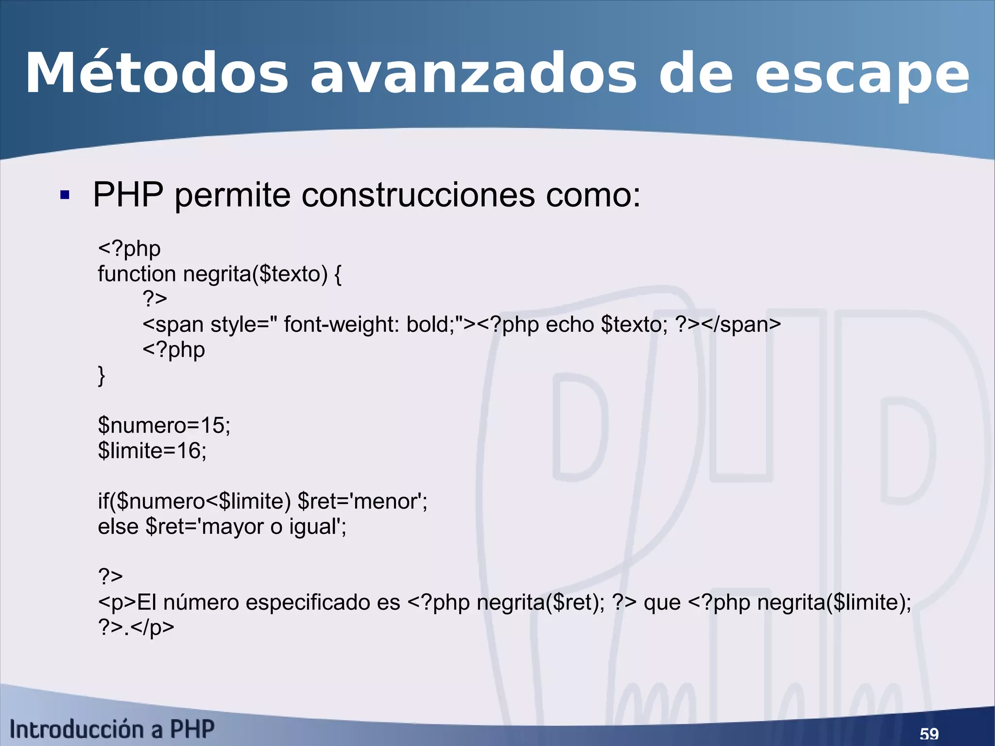 Introducción a PHP5