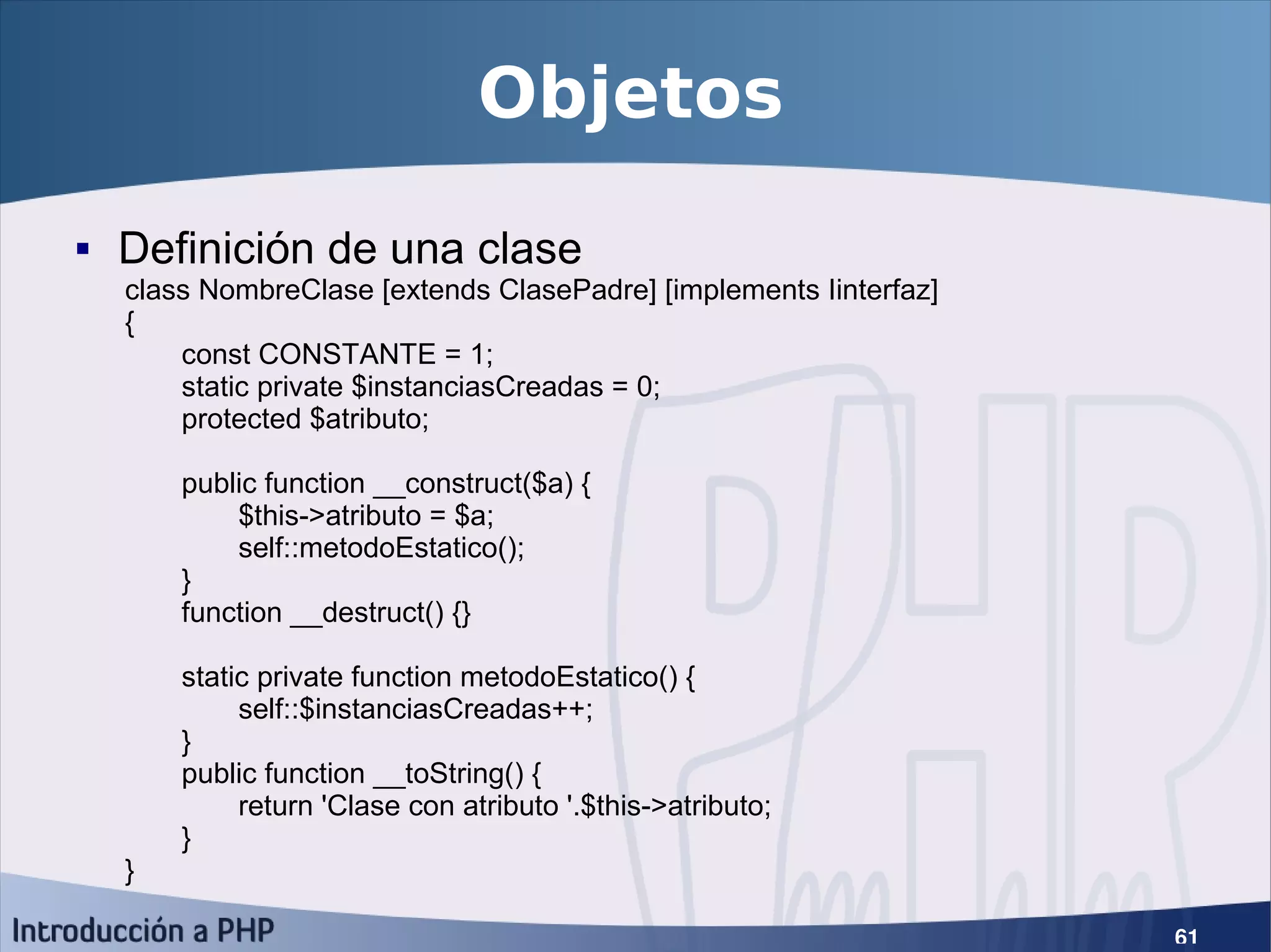 Introducción a PHP5