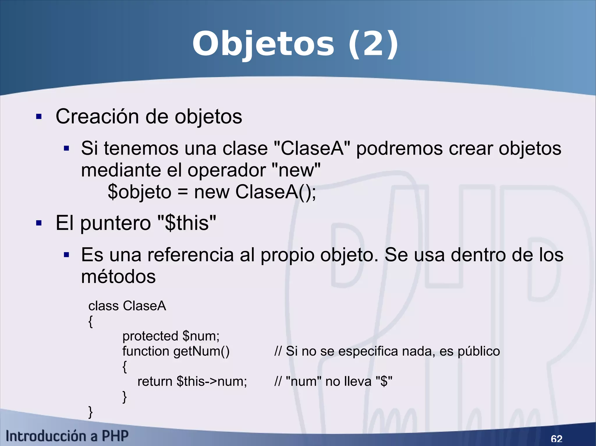 Introducción a PHP5