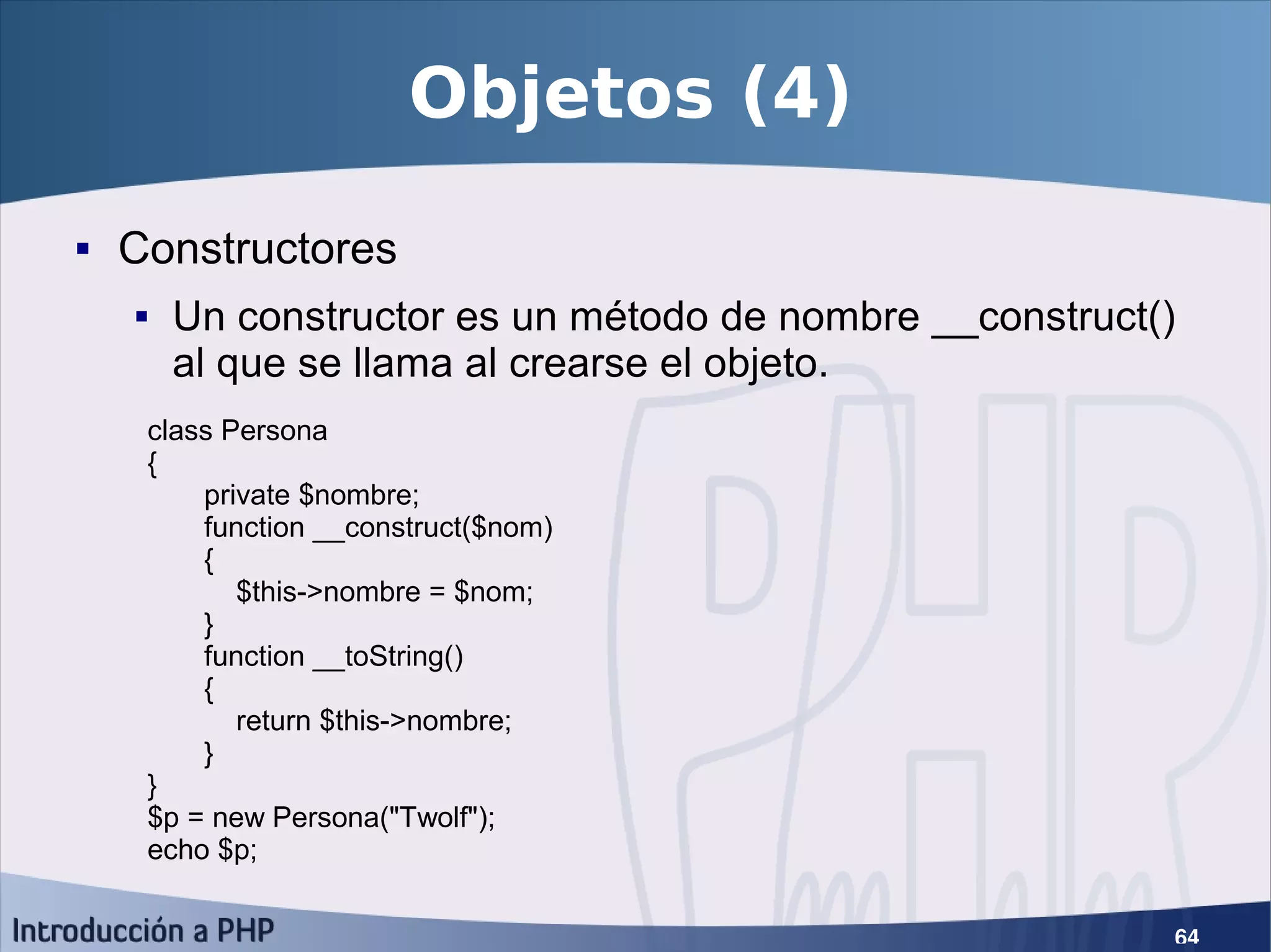 Introducción a PHP5