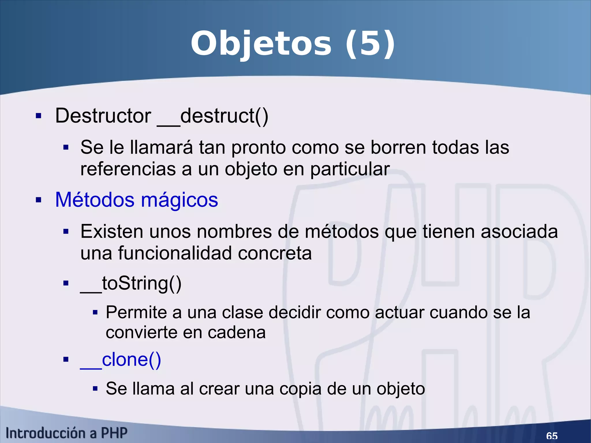 Introducción a PHP5