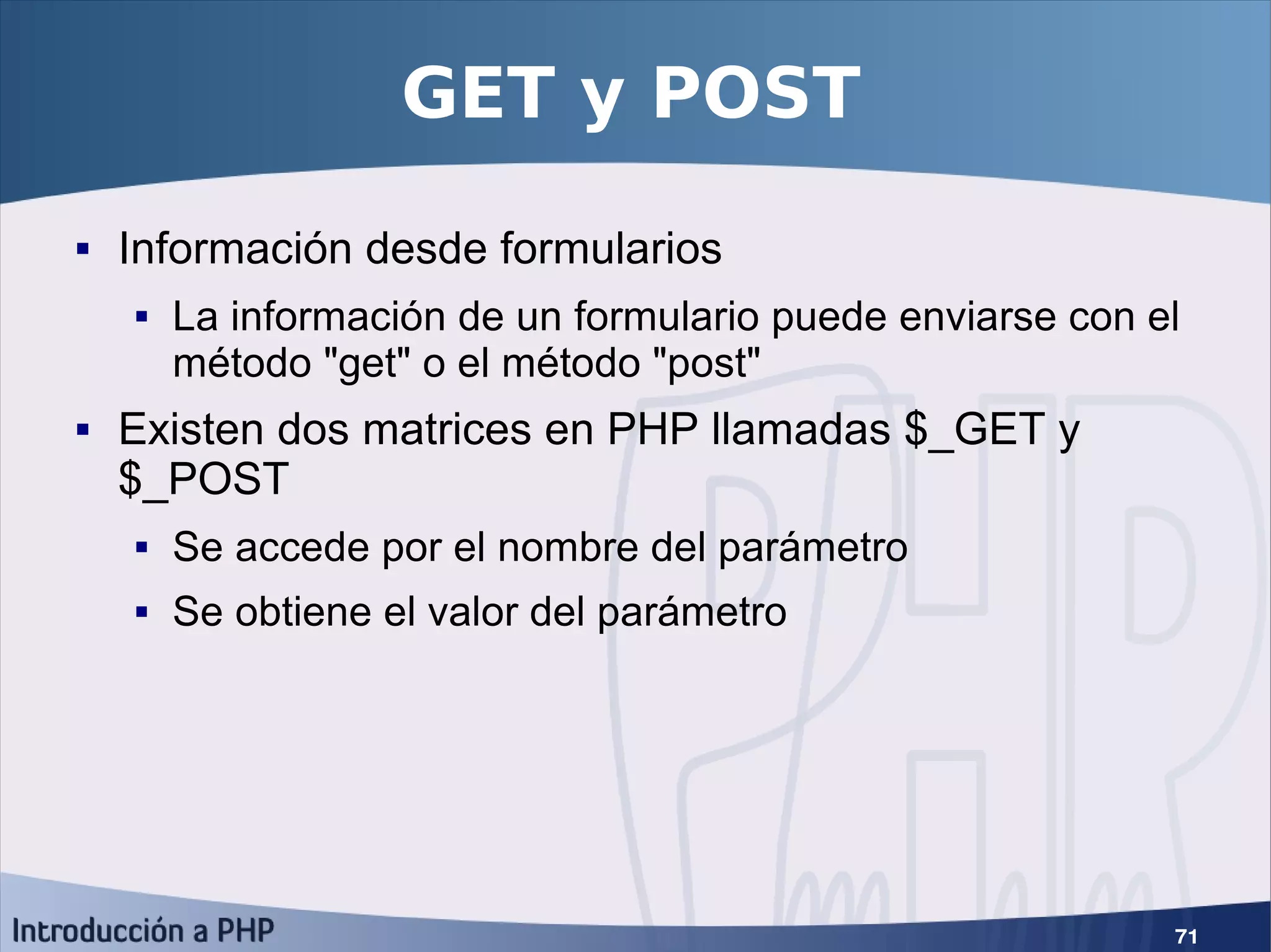 Introducción a PHP5