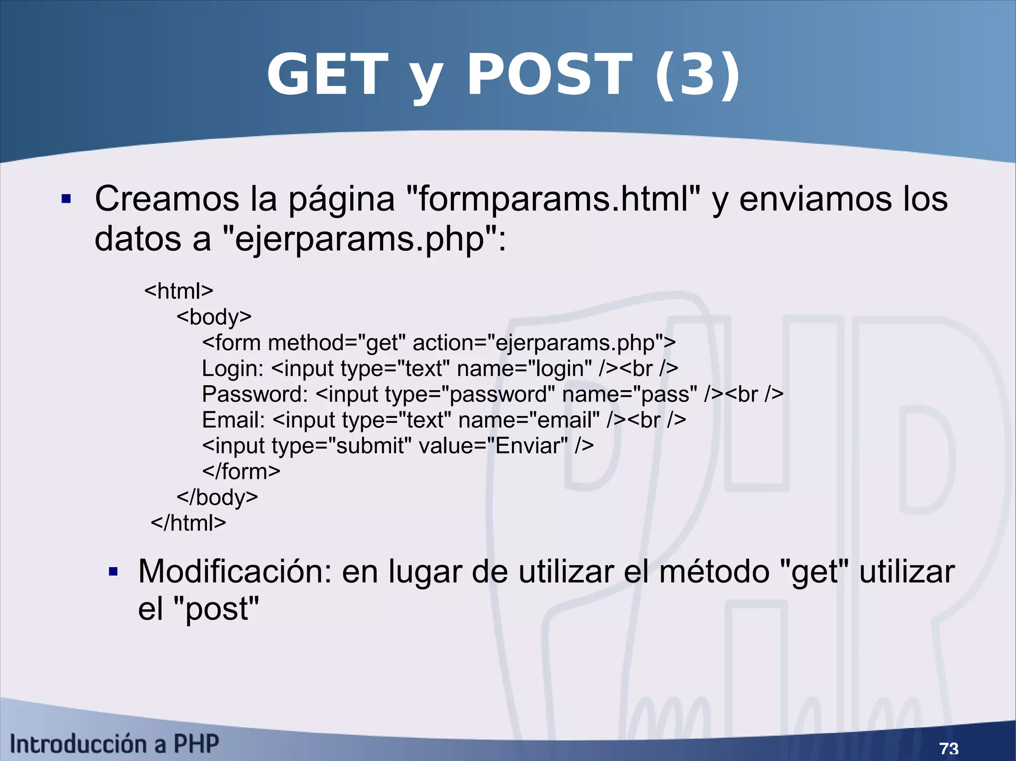 Introducción a PHP5