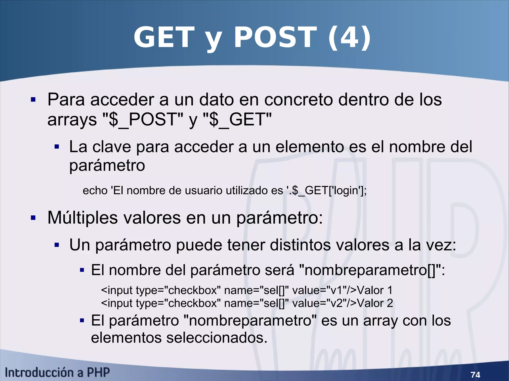 Introducción a PHP5