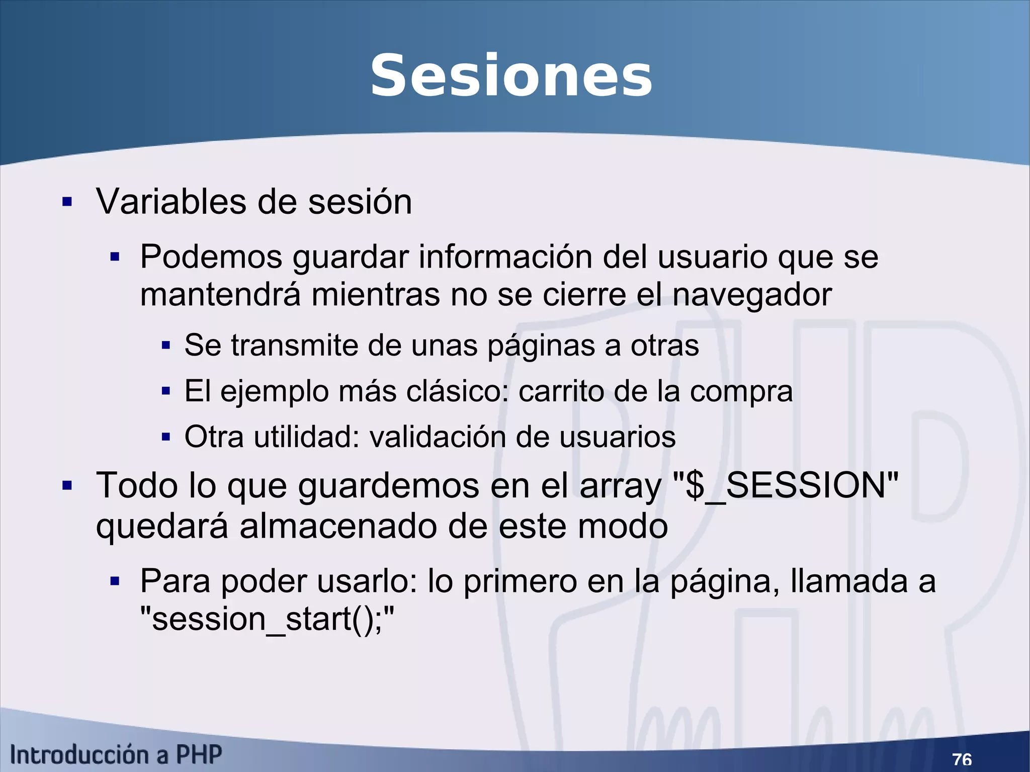 Introducción a PHP5