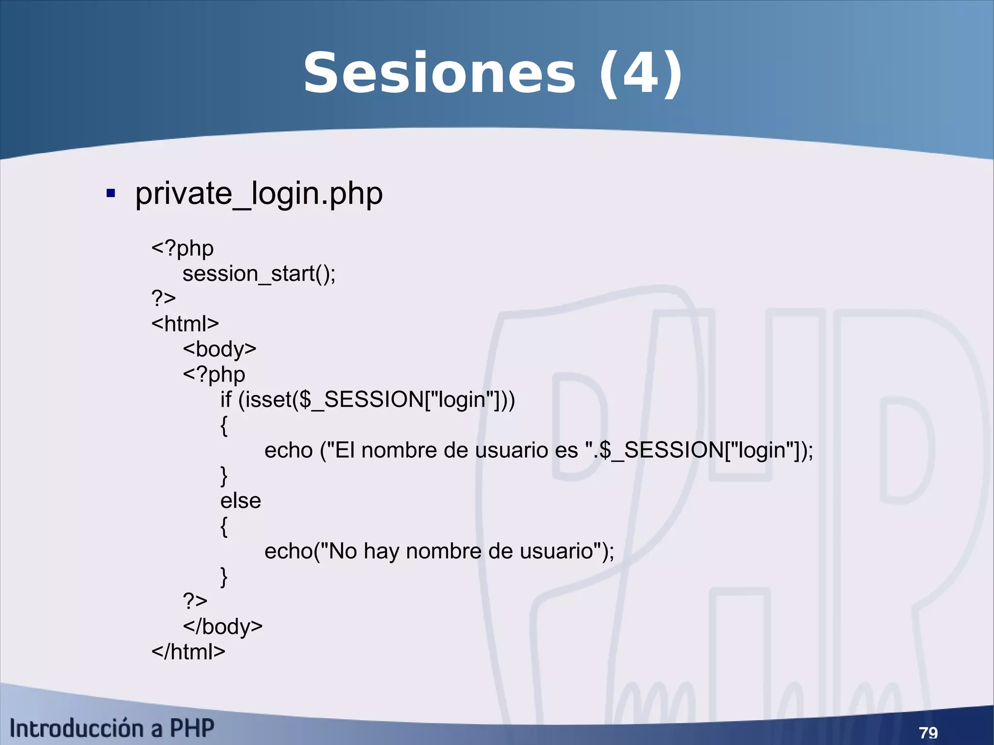 Introducción a PHP5