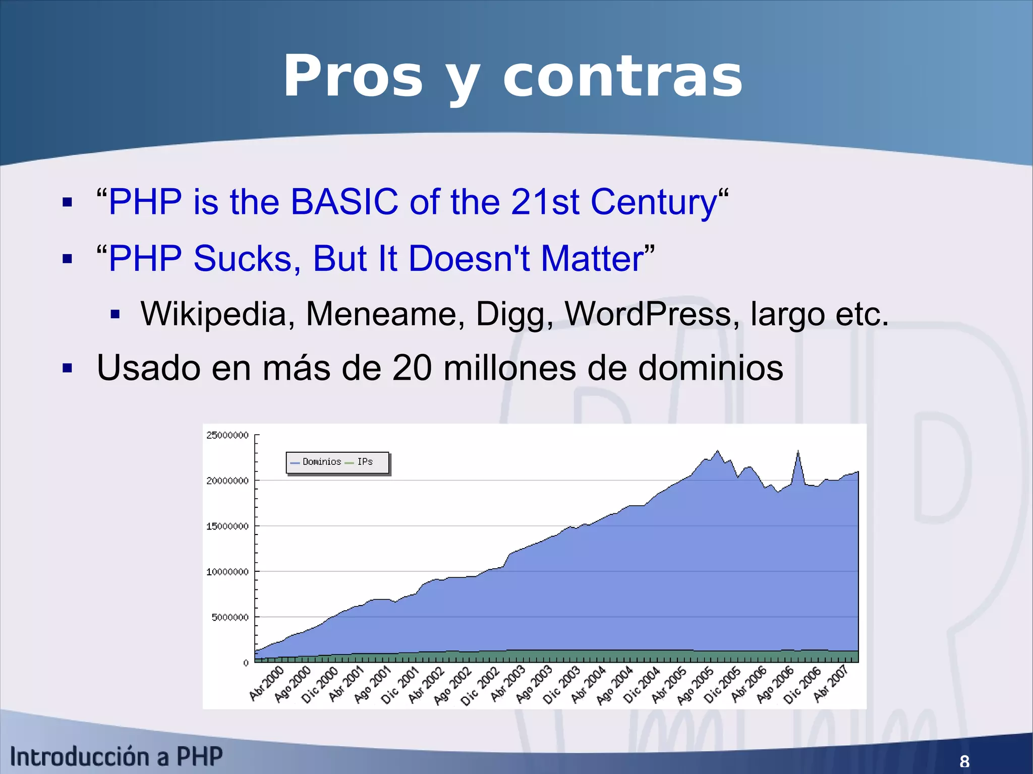 Introducción a PHP5