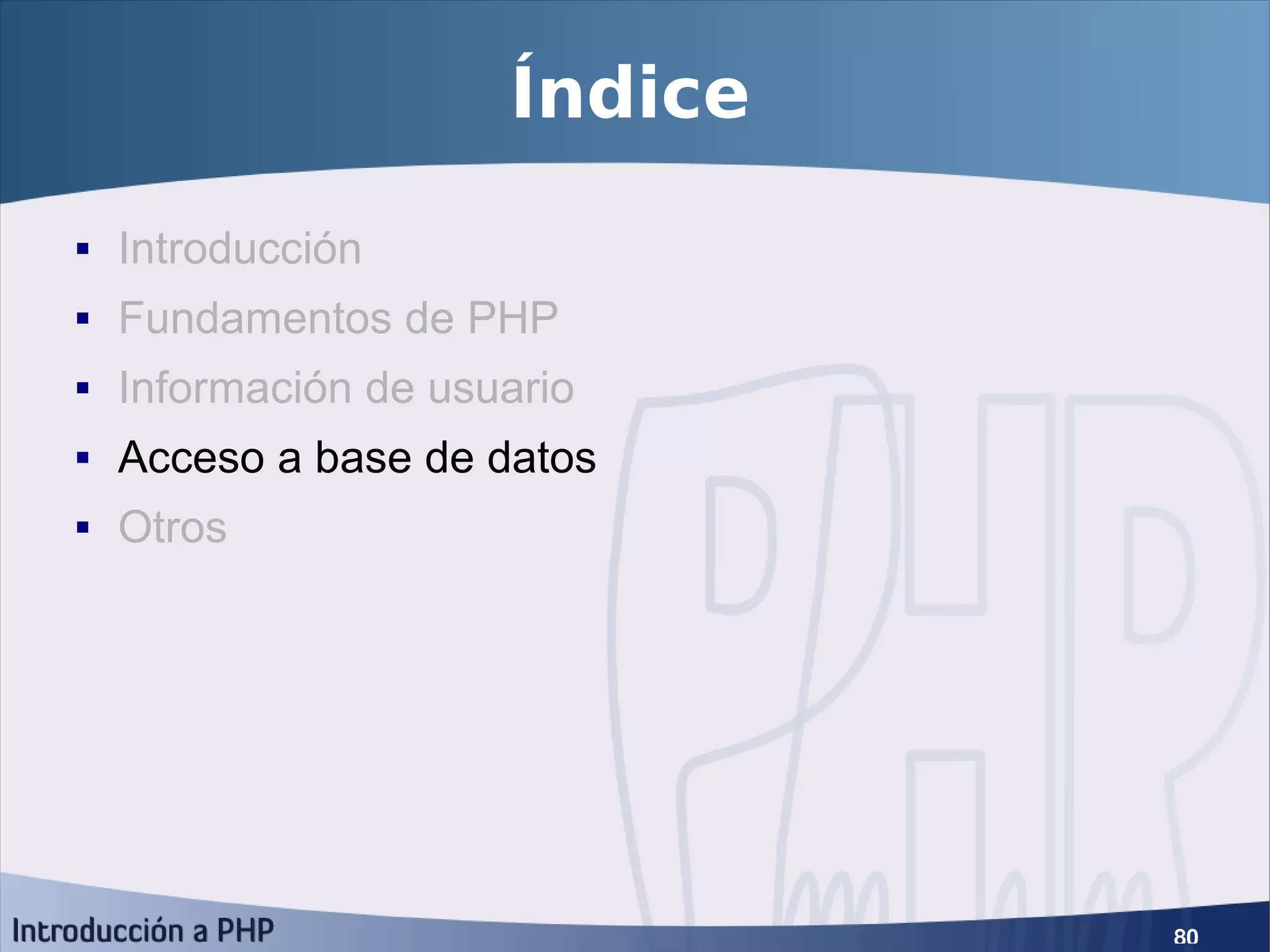 Introducción a PHP5