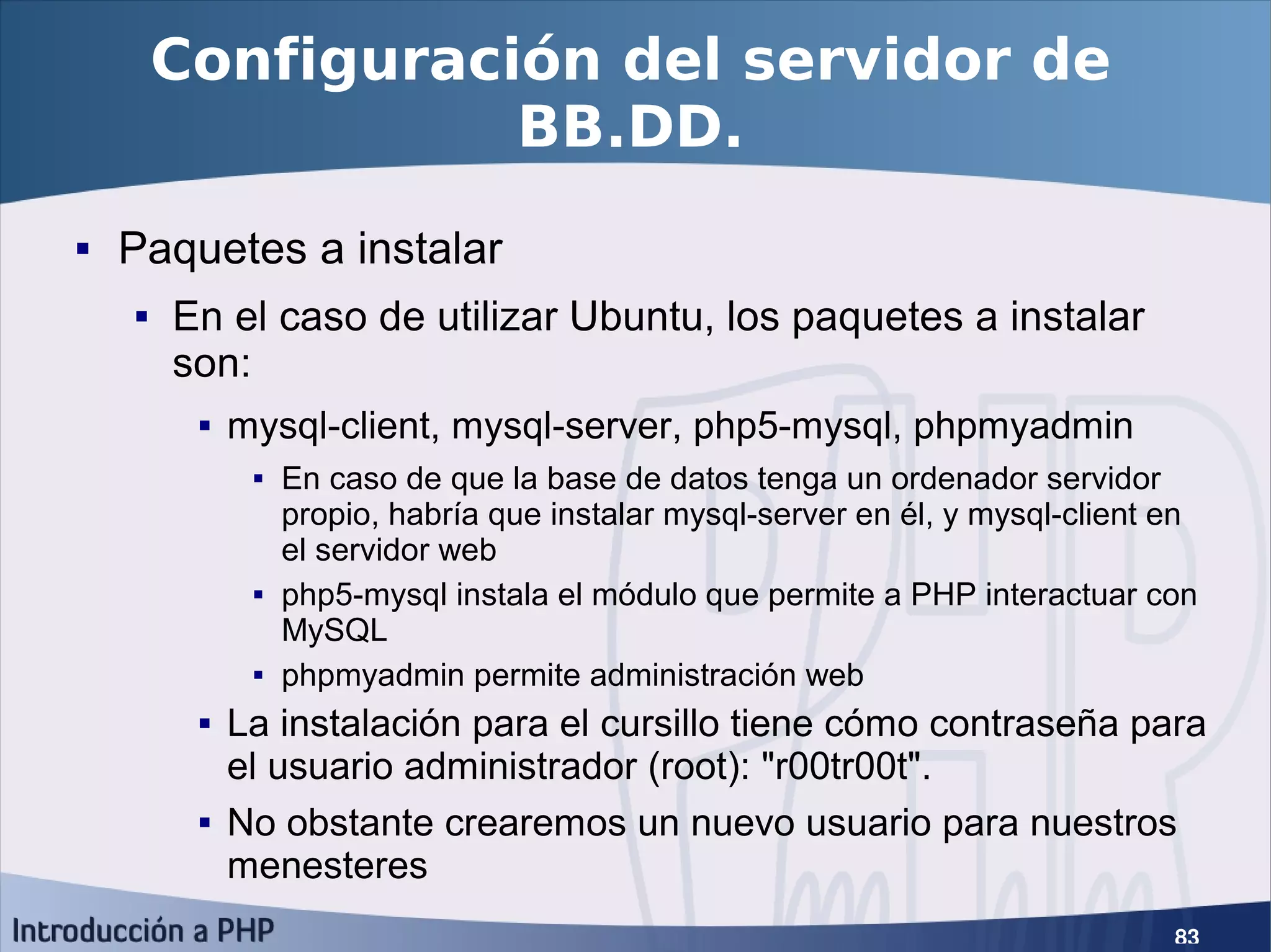 Introducción a PHP5