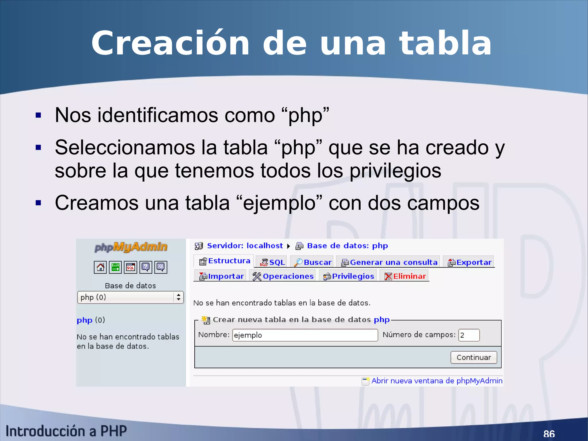 Introducción a PHP5