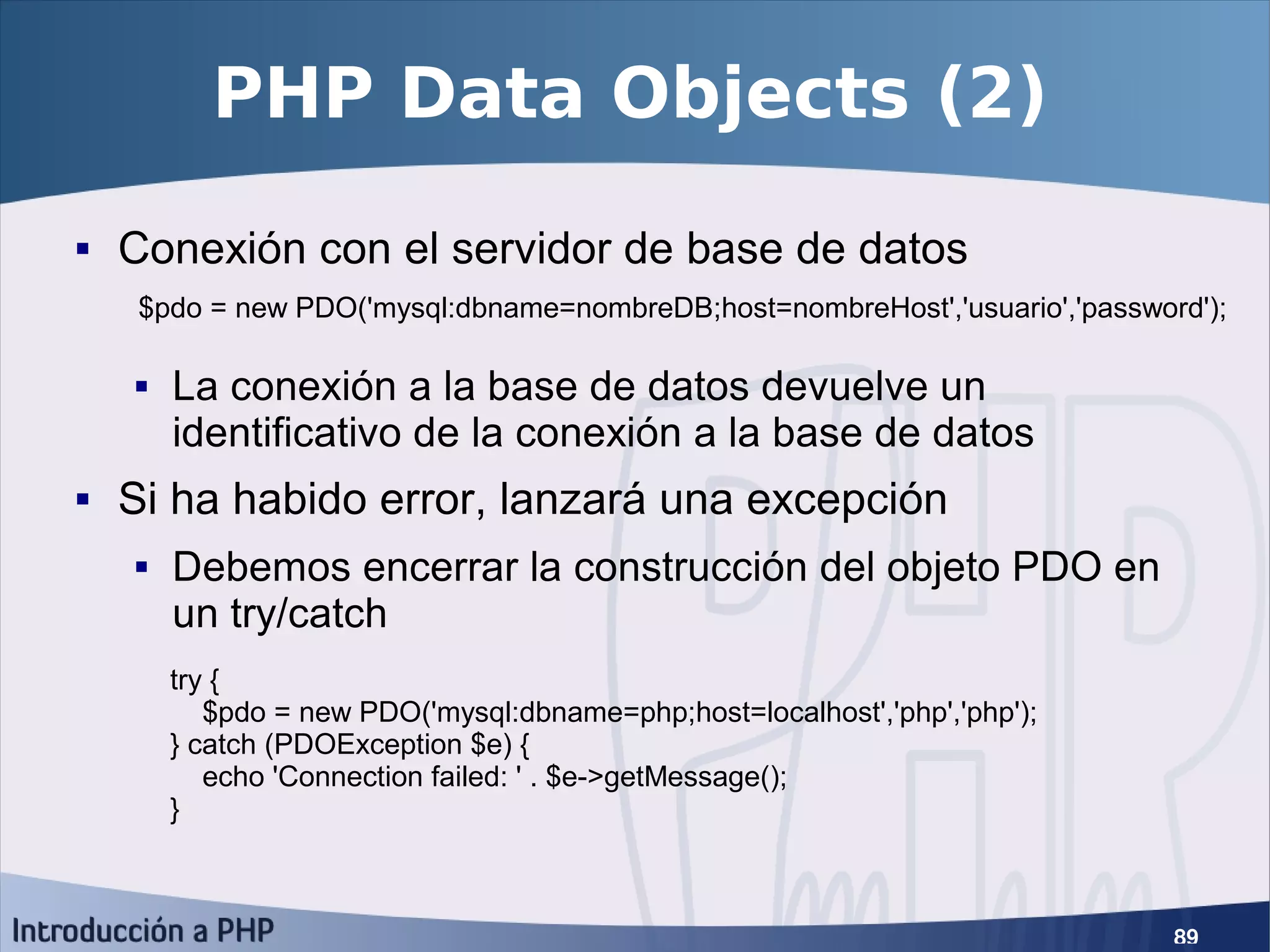 Introducción a PHP5