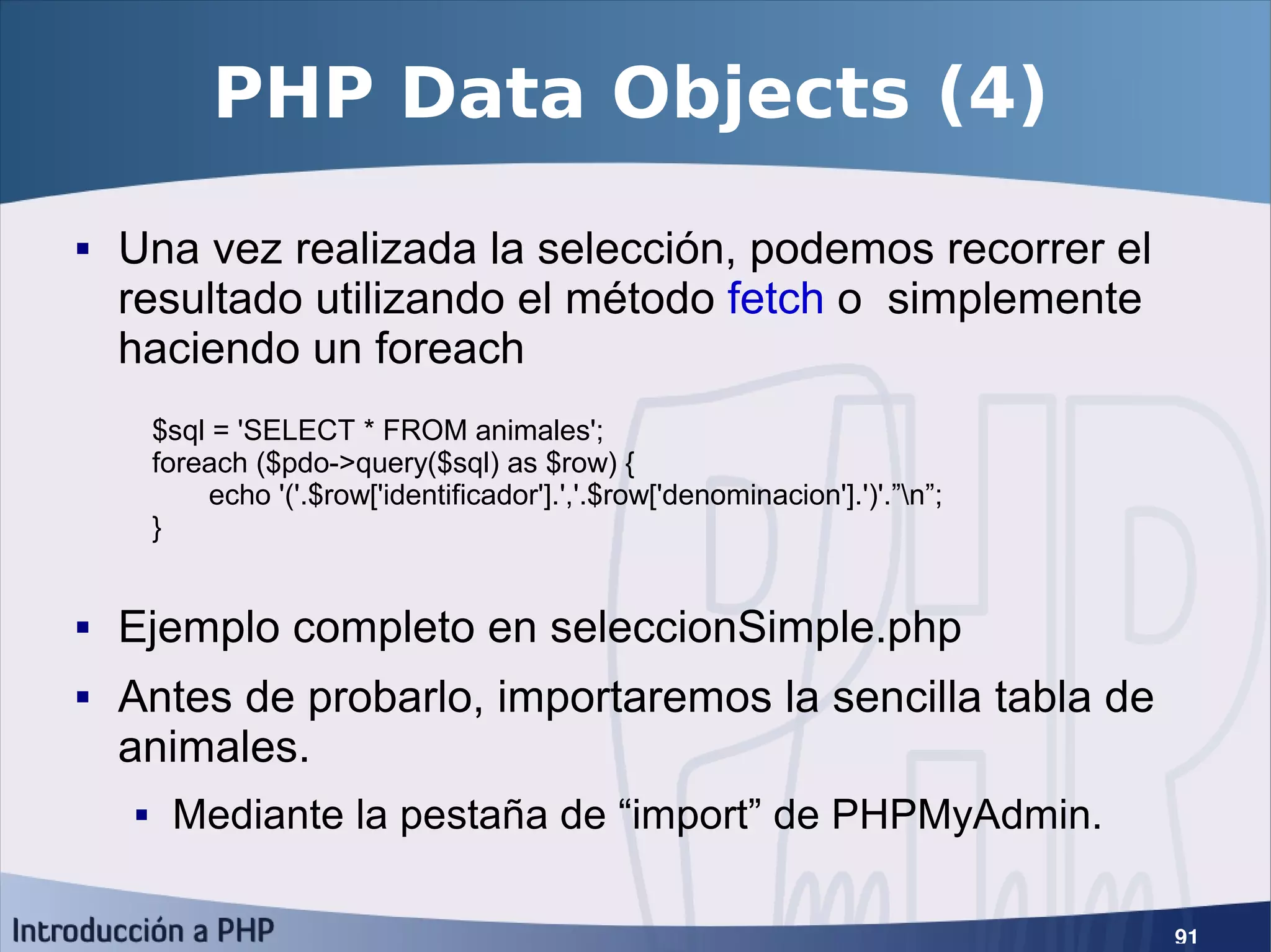 Introducción a PHP5