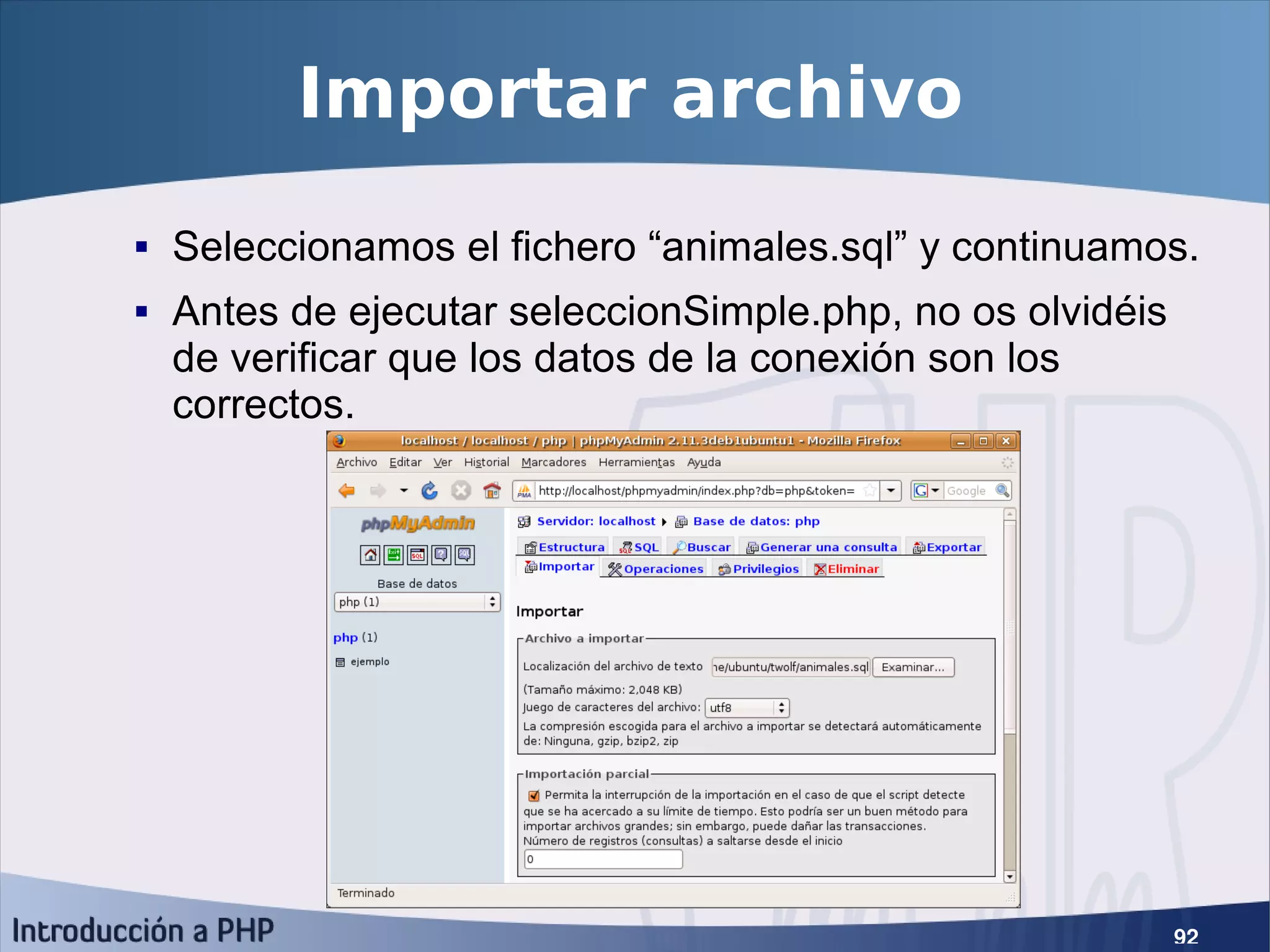 Introducción a PHP5